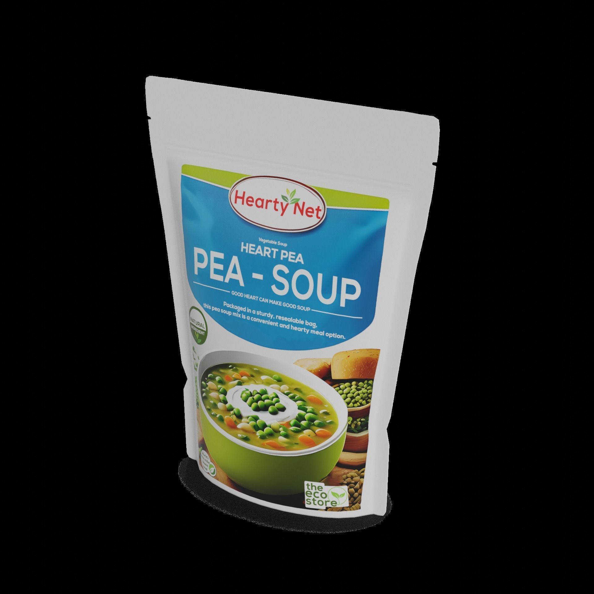 Chickpeas and peas Pea Soup Mix Low-poly 3D model_1