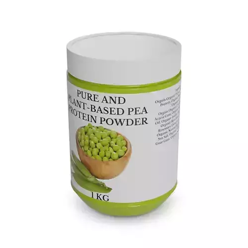 Chickpeas and peas Pea Protein Powder Low-poly 3D model