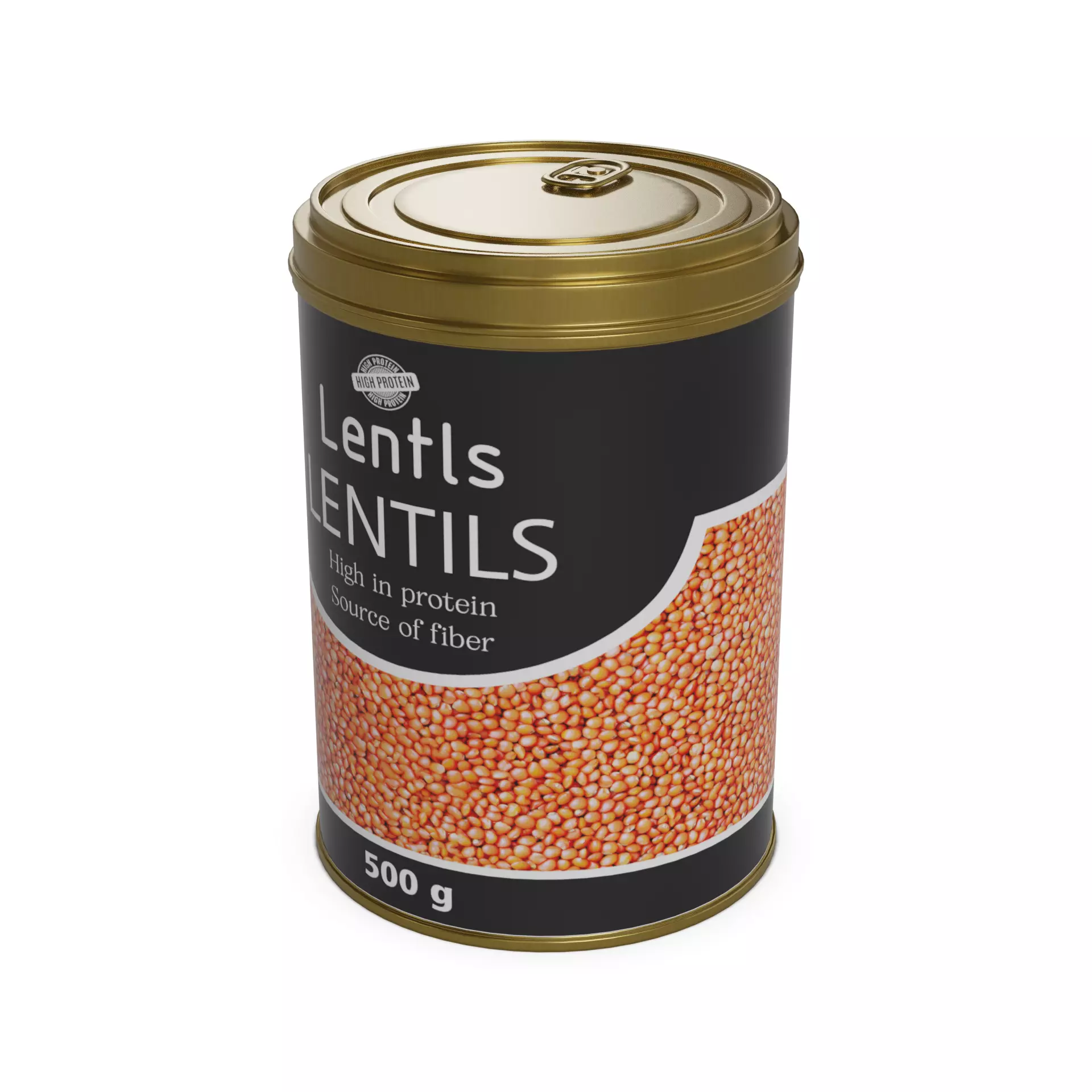 Lentils Lentils Low-poly 3D model_0