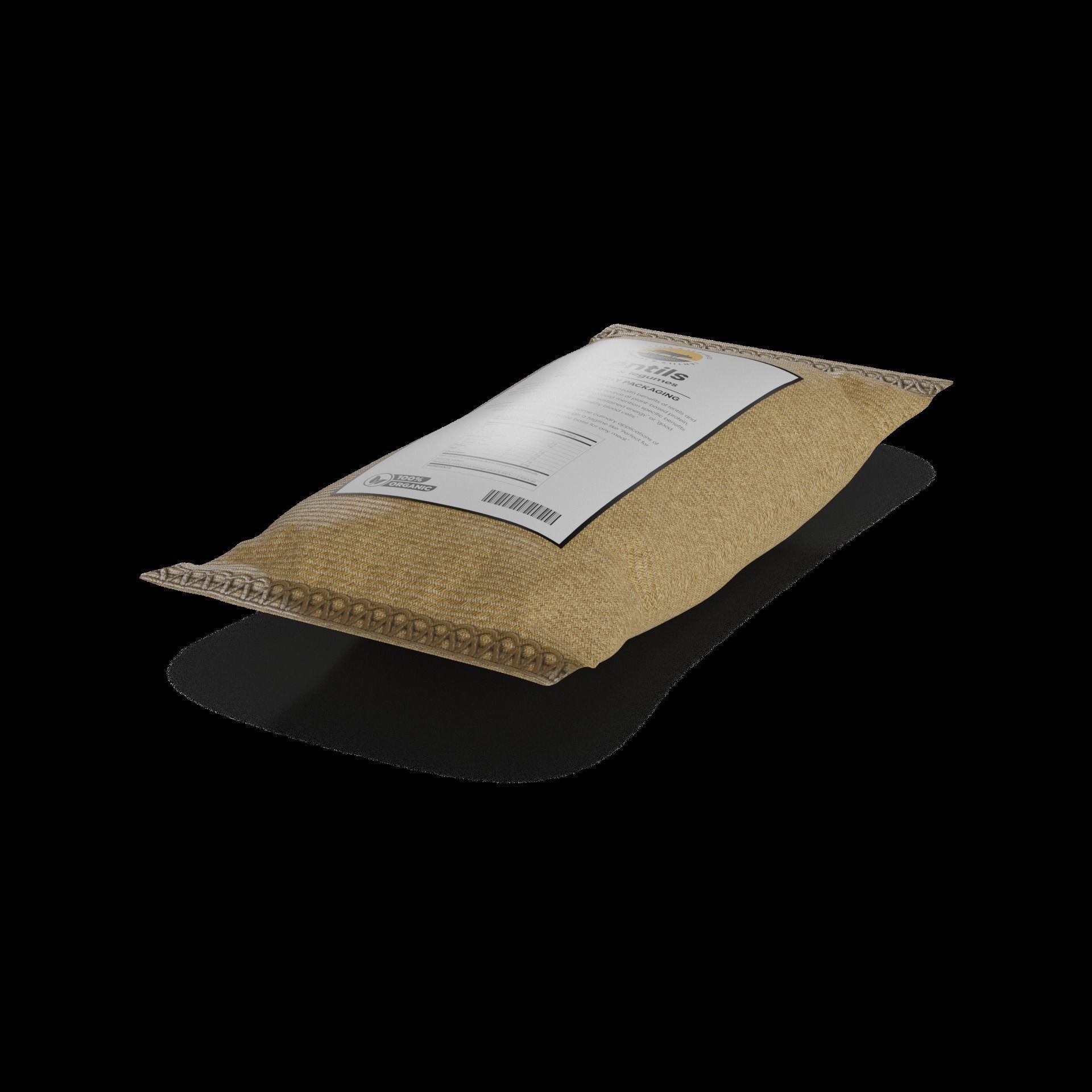 Lentils Lentils Low-poly 3D model_1