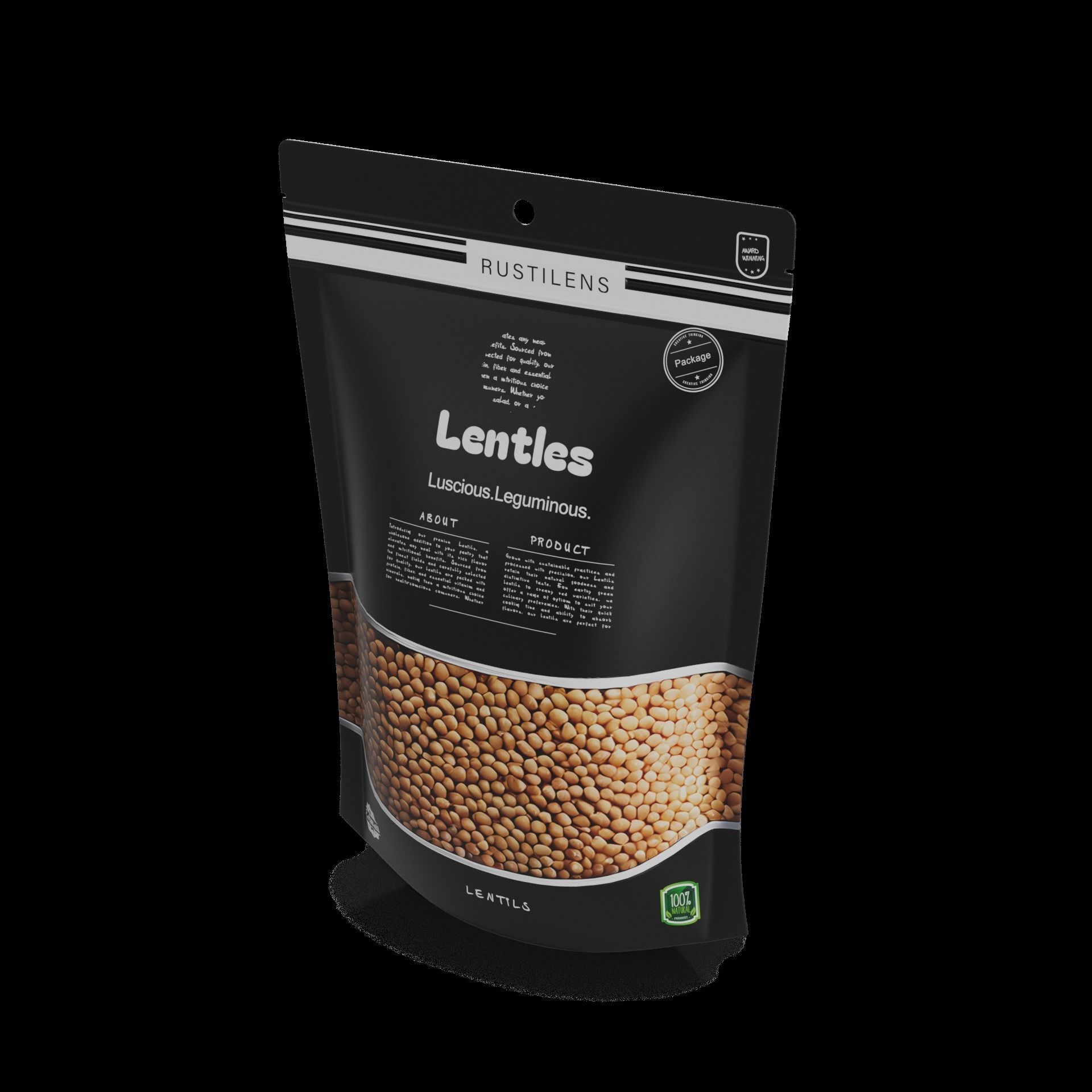 Lentils Lentils Low-poly 3D model_1