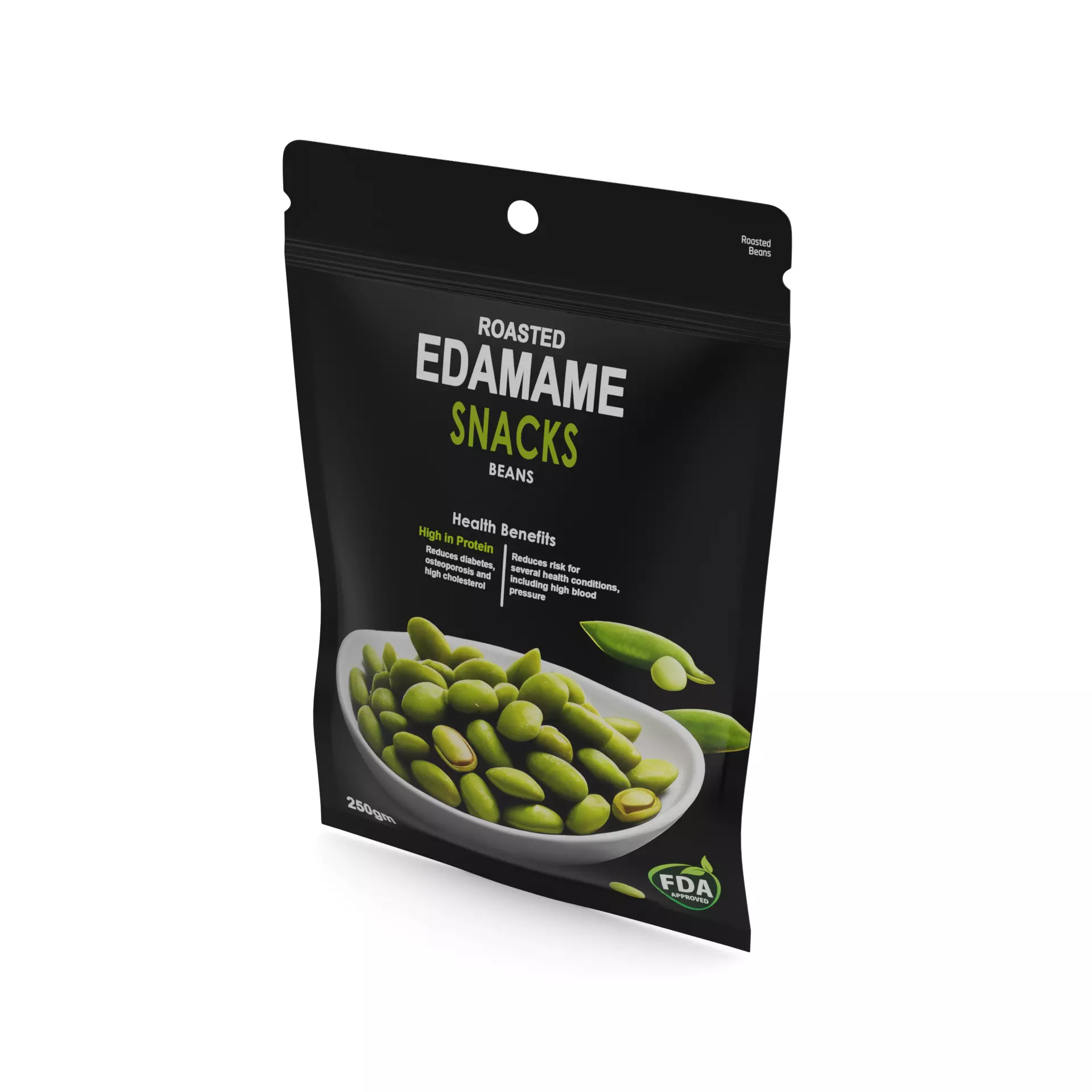 Japanese Snacks Edamame Snacks Low-poly 3D model