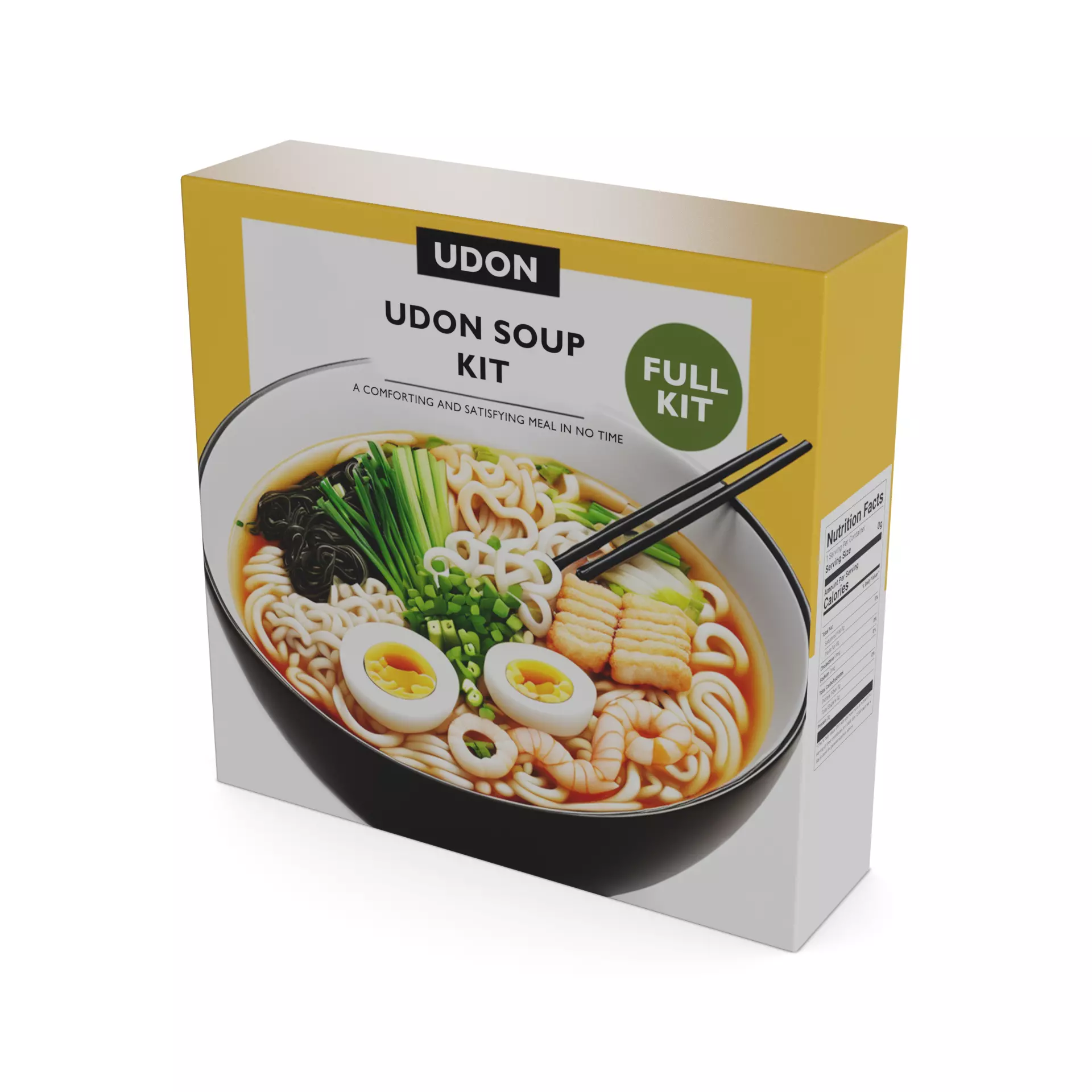 Noodles Udon Soup Kit Low-poly 3D model_0