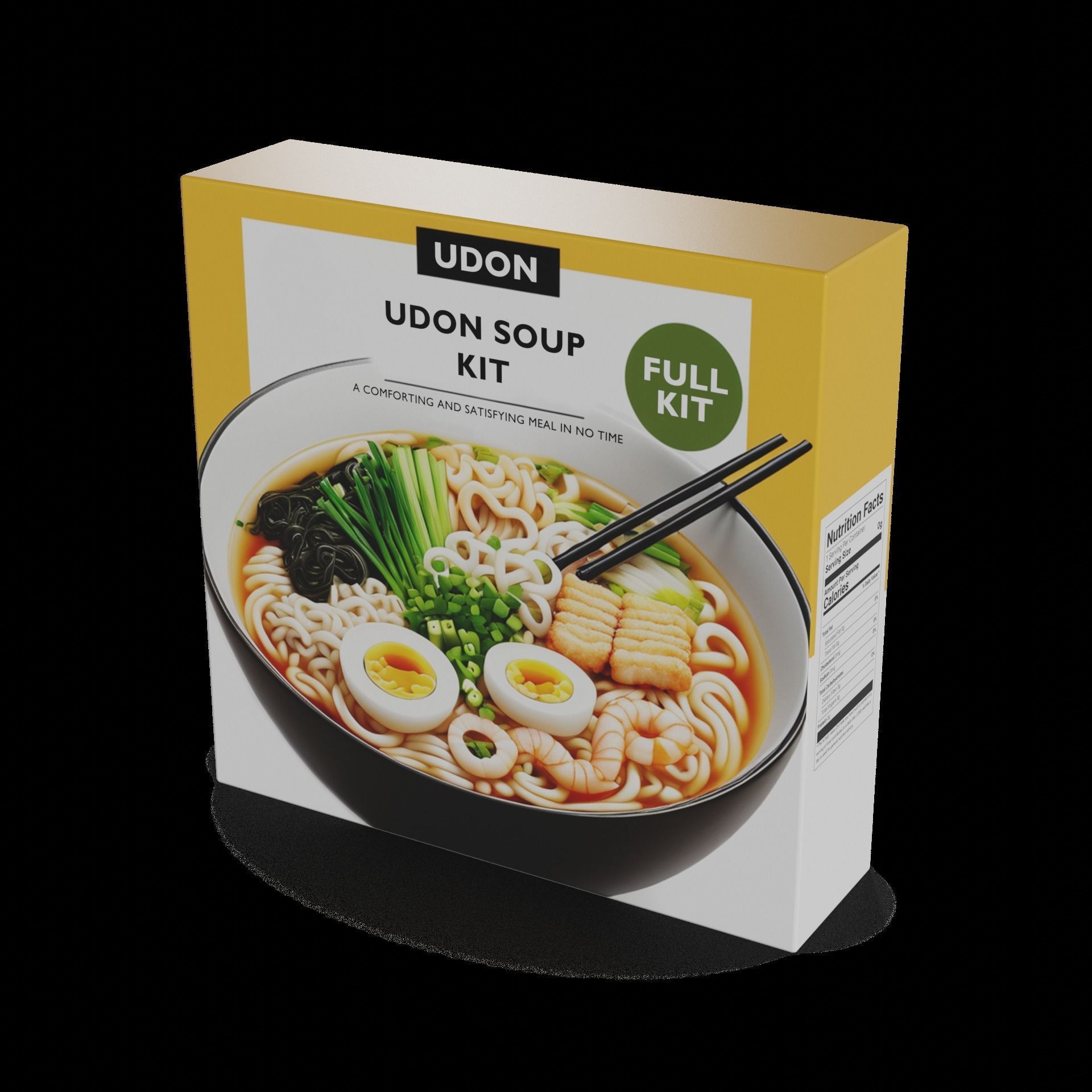 Noodles Udon Soup Kit Low-poly 3D model_1