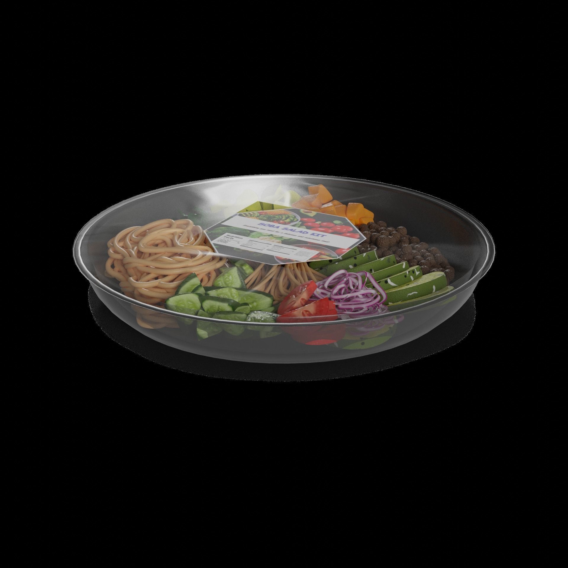 Noodles Soba Salad Kit 3D model_1