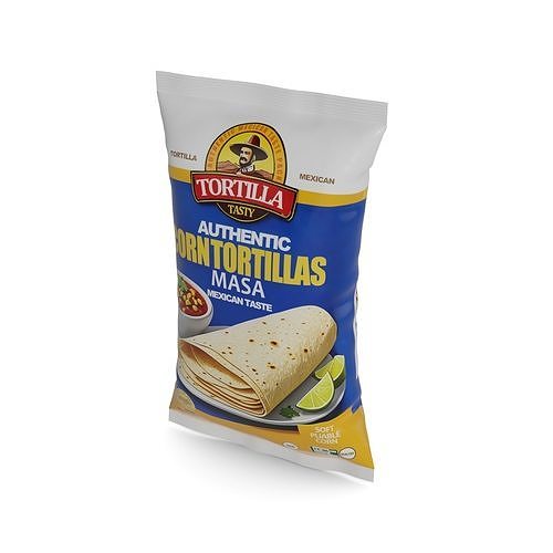 Mexican Snacks Corn Tortillas 3D model