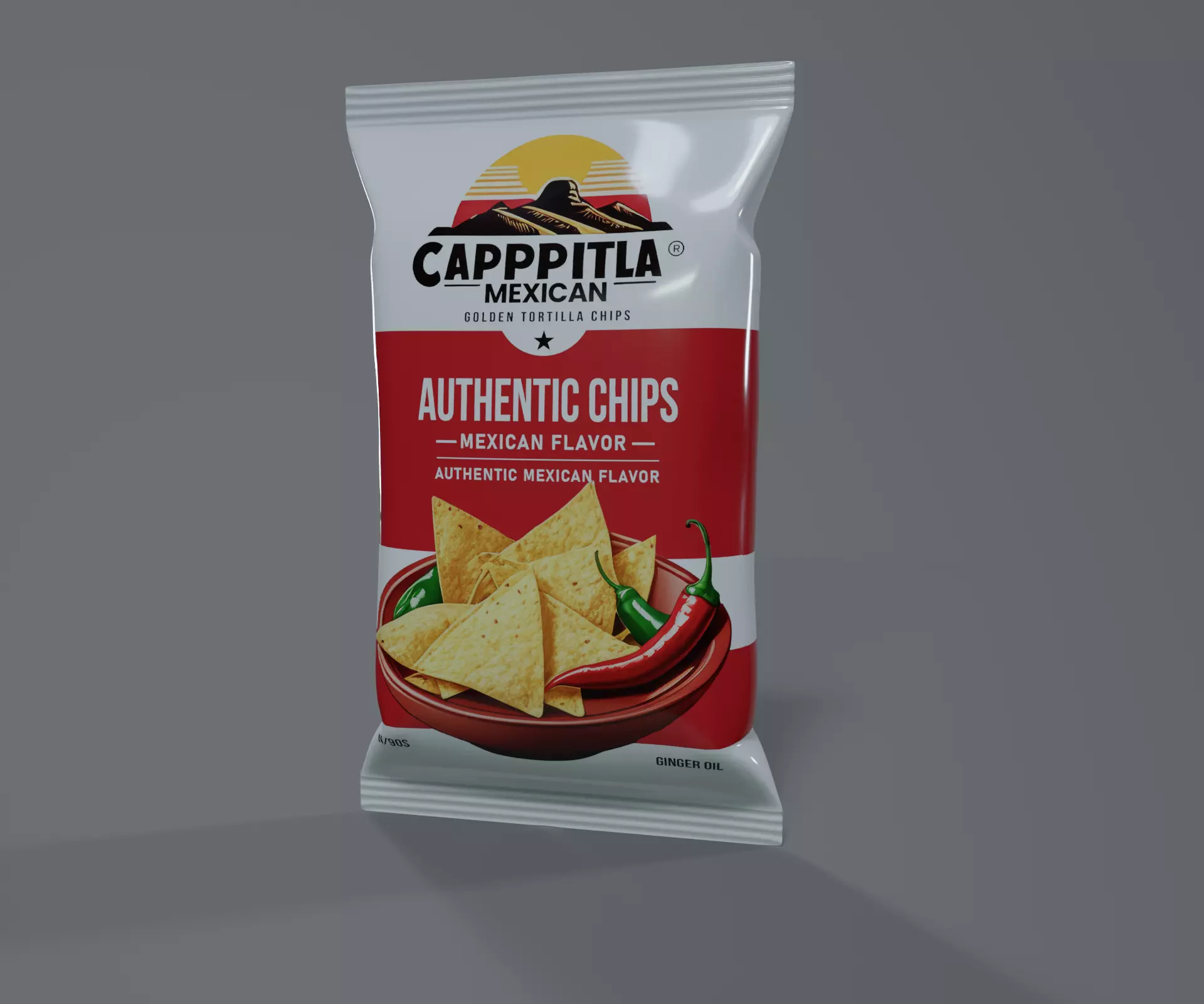 Mexican Snacks Tortilla Chips Low-poly 3D model
