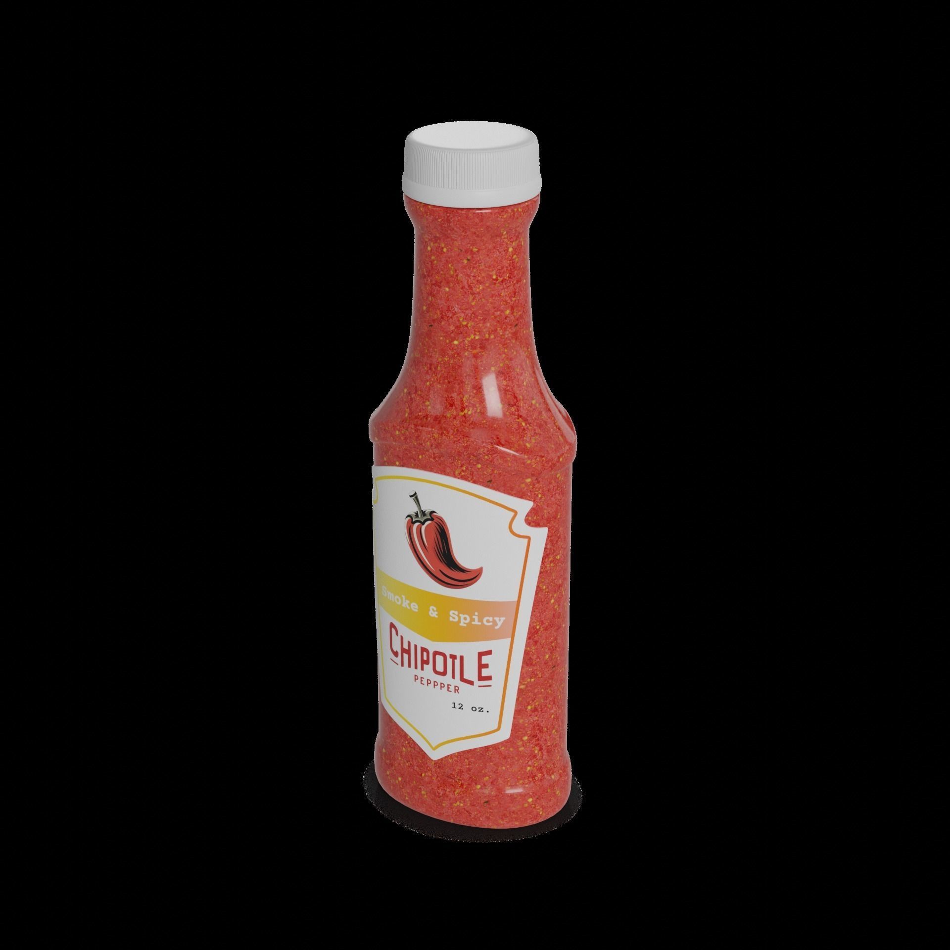 Salsas and Sauces Chipotle Sauce Low-poly 3D model_12