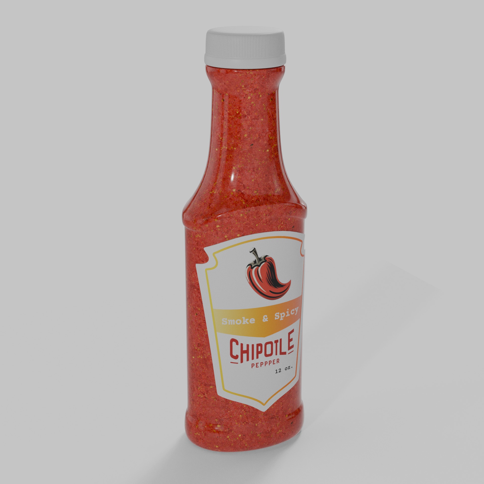 Salsas and Sauces Chipotle Sauce Low-poly 3D model_1