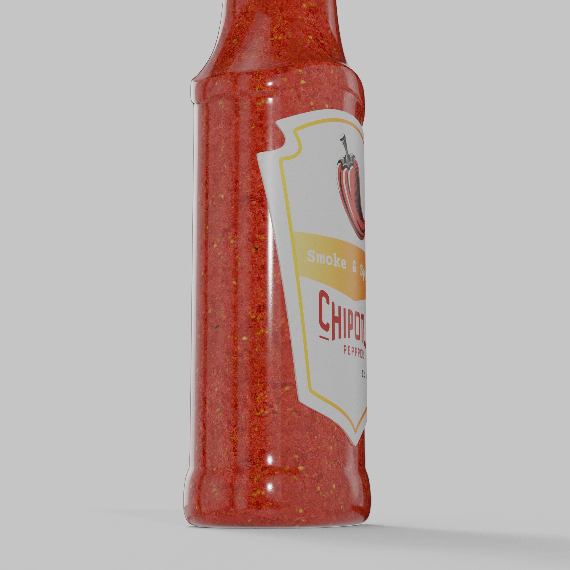Salsas and Sauces Chipotle Sauce Low-poly 3D model_3