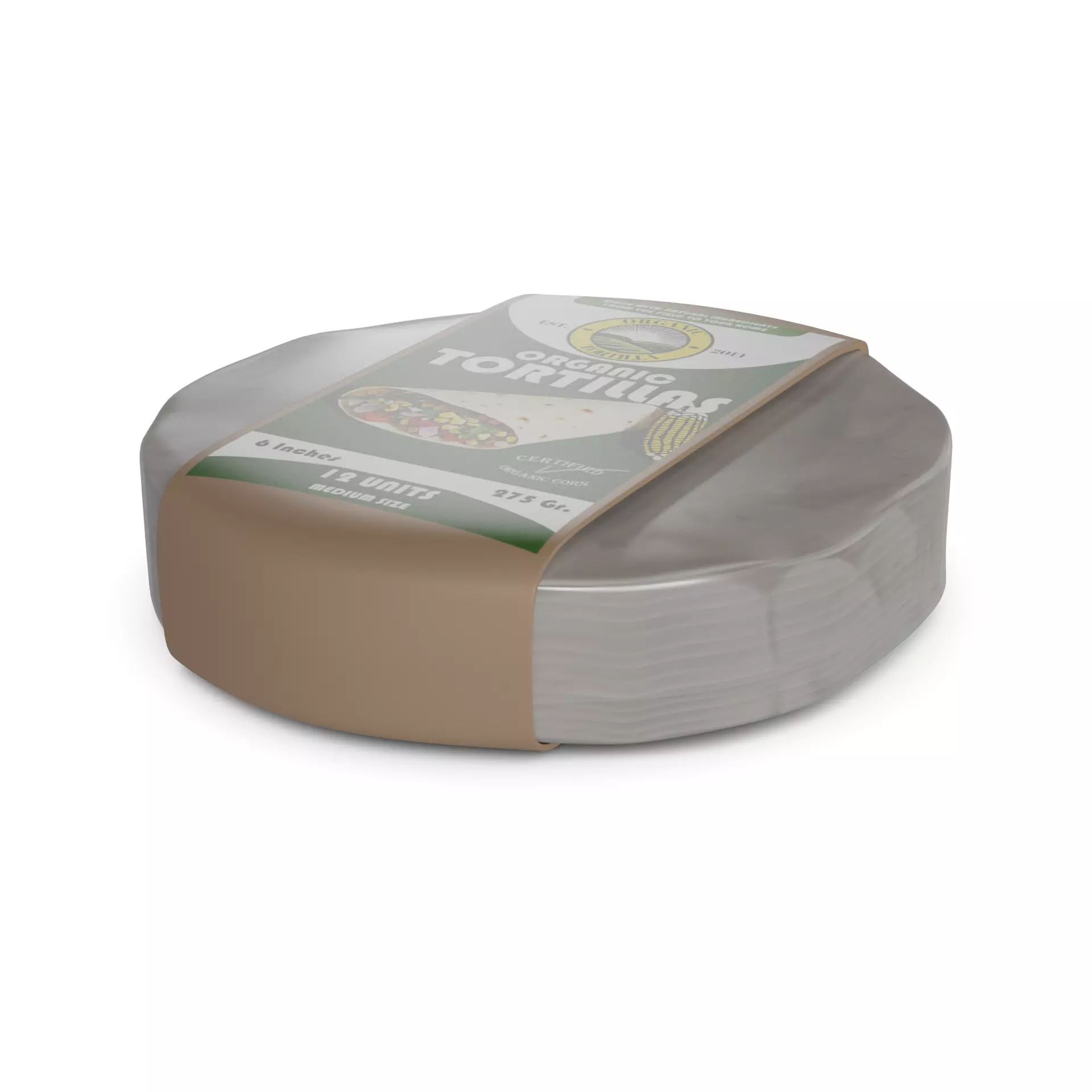 Tortillas and Tostadas Organic Corn Tortillas 3D model_0