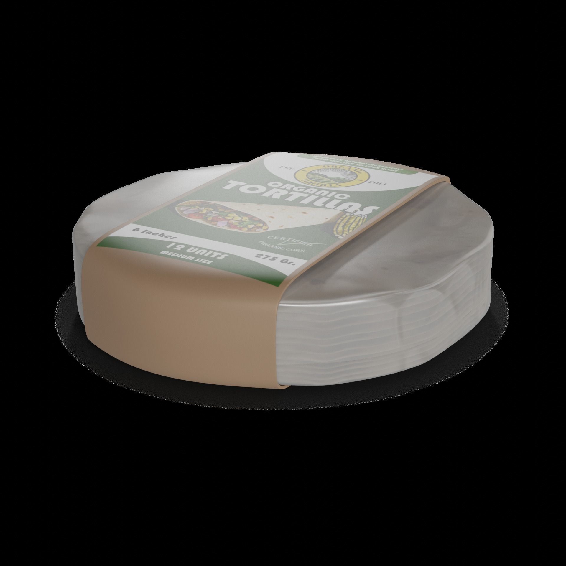 Tortillas and Tostadas Organic Corn Tortillas 3D model_1