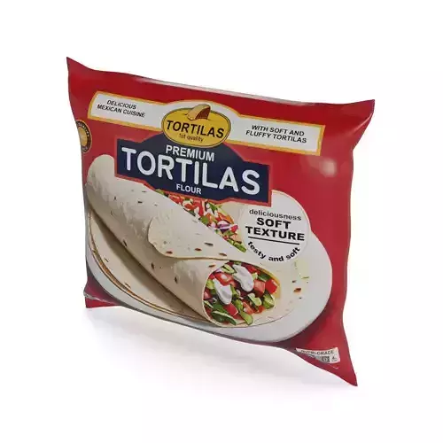 Tortillas and Tostadas Flour Tortillas Low-poly 3D model
