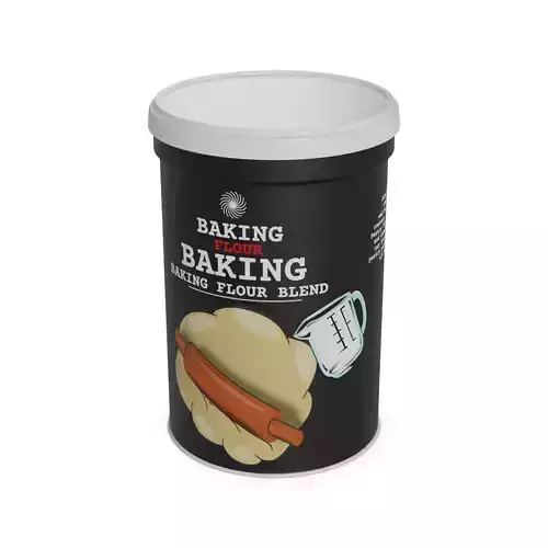 Flour mixes Baking Flour Blend Low-poly 3D model