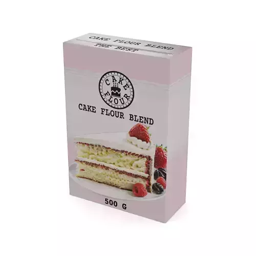 Flour mixes Cake Flour Blend Low-poly 3D model