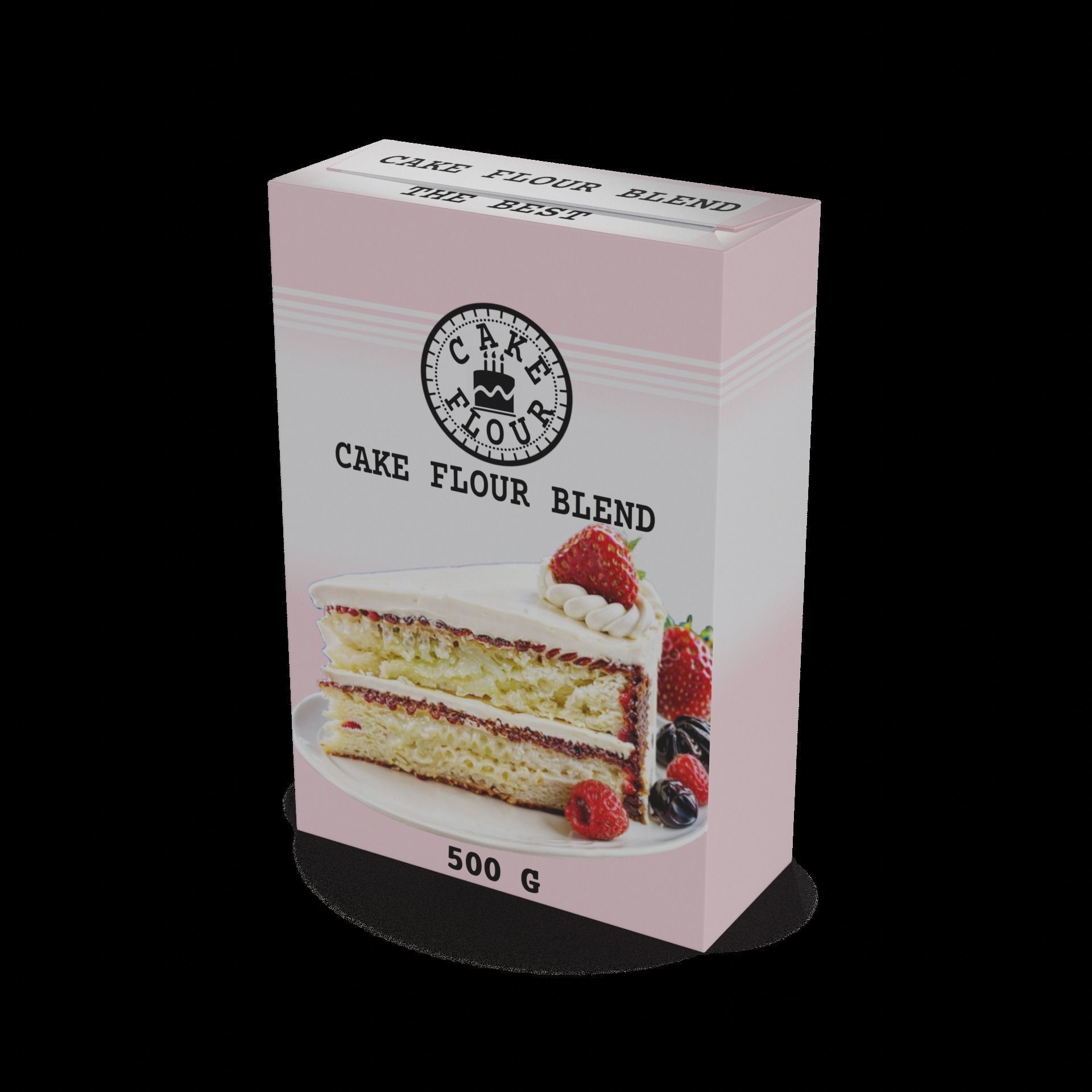 Flour mixes Cake Flour Blend Low-poly 3D model_1