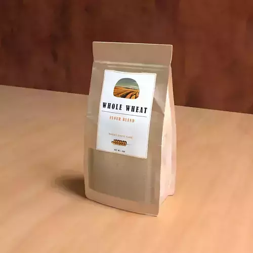 Flour mixes Whole Wheat Flour Blend Low-poly 3D model