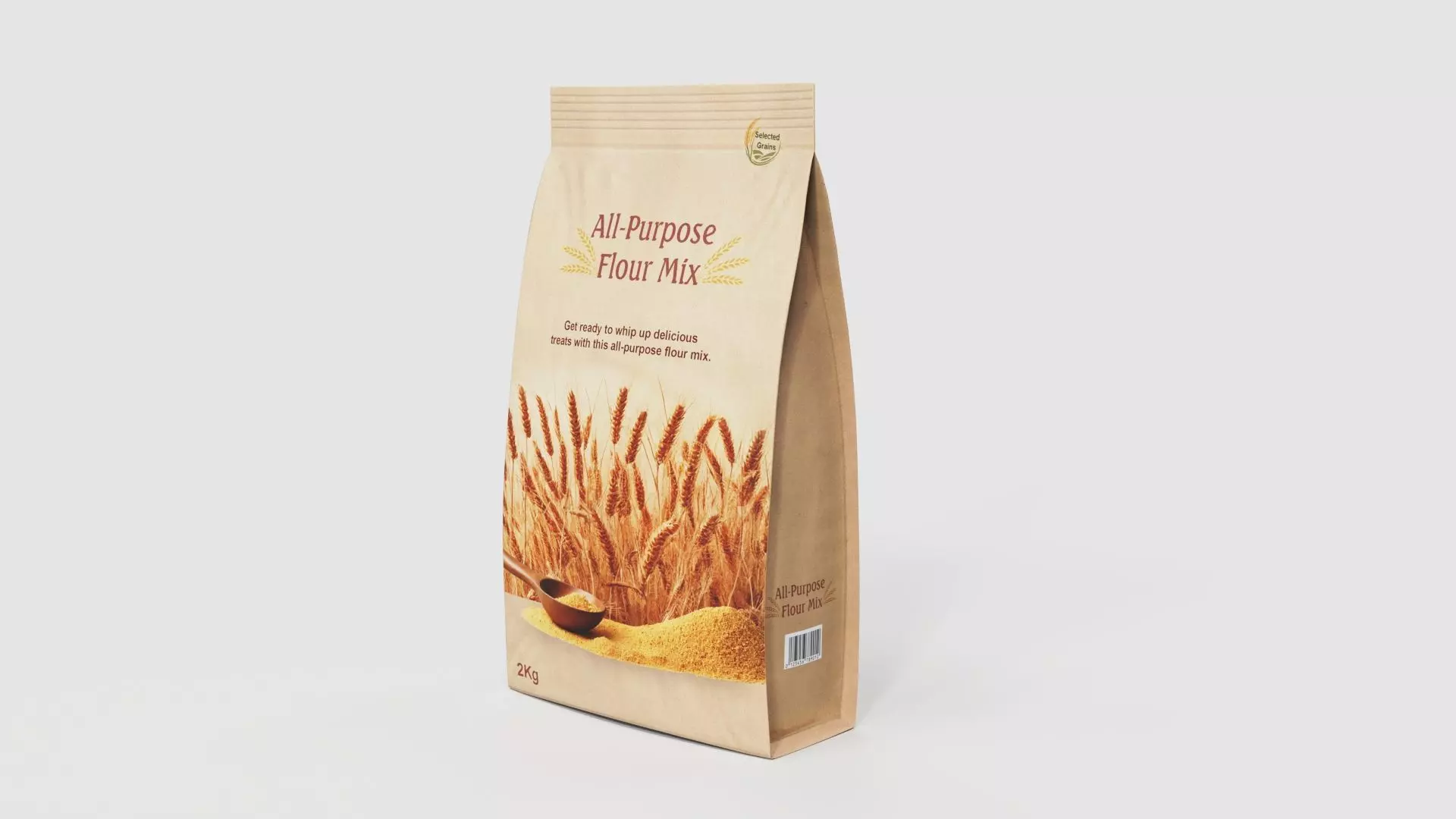 Flour mixes All-Purpose Flour Mix Low-poly 3D model_0