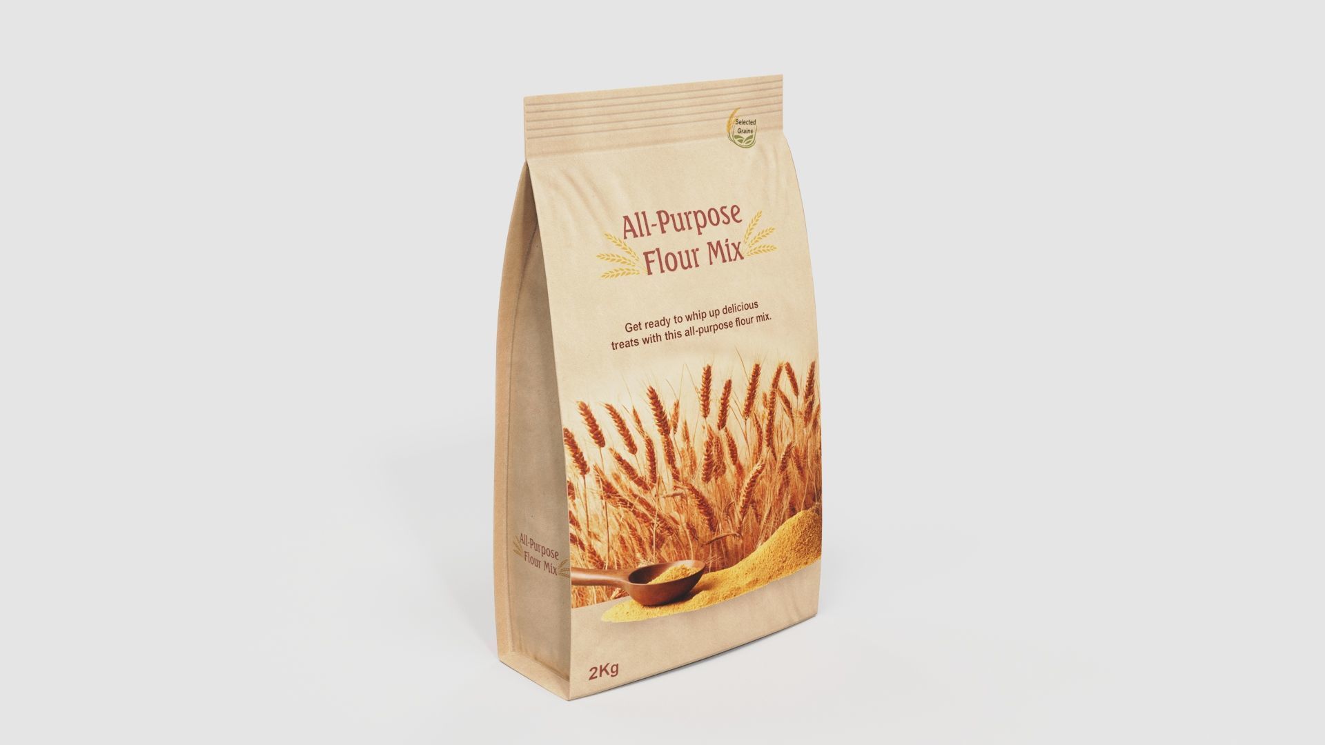 Flour mixes All-Purpose Flour Mix Low-poly 3D model_1