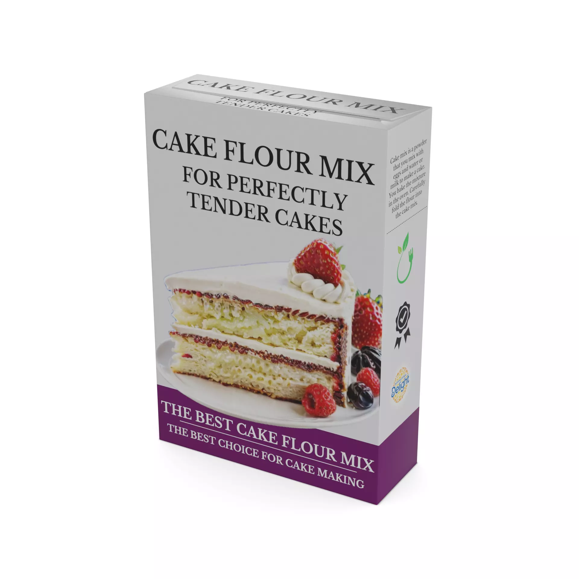 Flour mixes Cake Flour Mix Low-poly 3D model_0