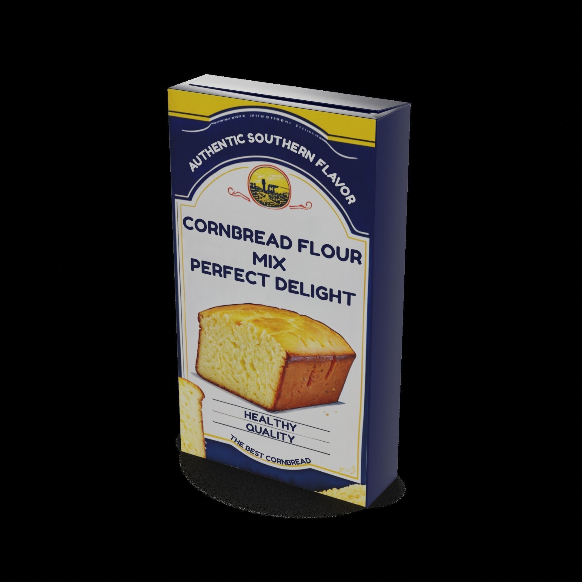 Flour mixes Cornbread Flour Mix Low-poly 3D model_1