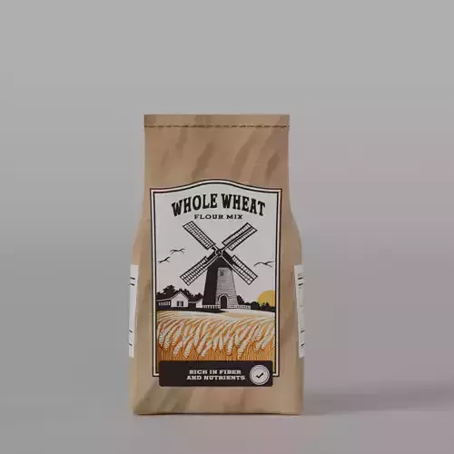 Flour mixes Whole Wheat Flour Mix Low-poly 3D model