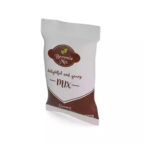 Flour mixes Brownie Mix Low-poly 3D model