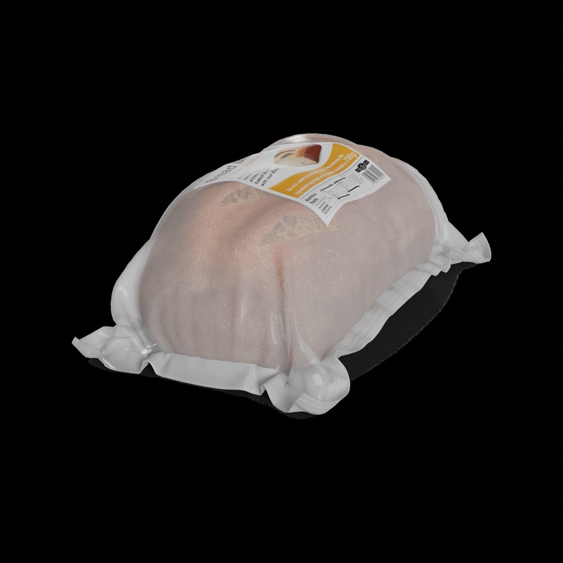 Flour mixes Bread Mix 3D model_1