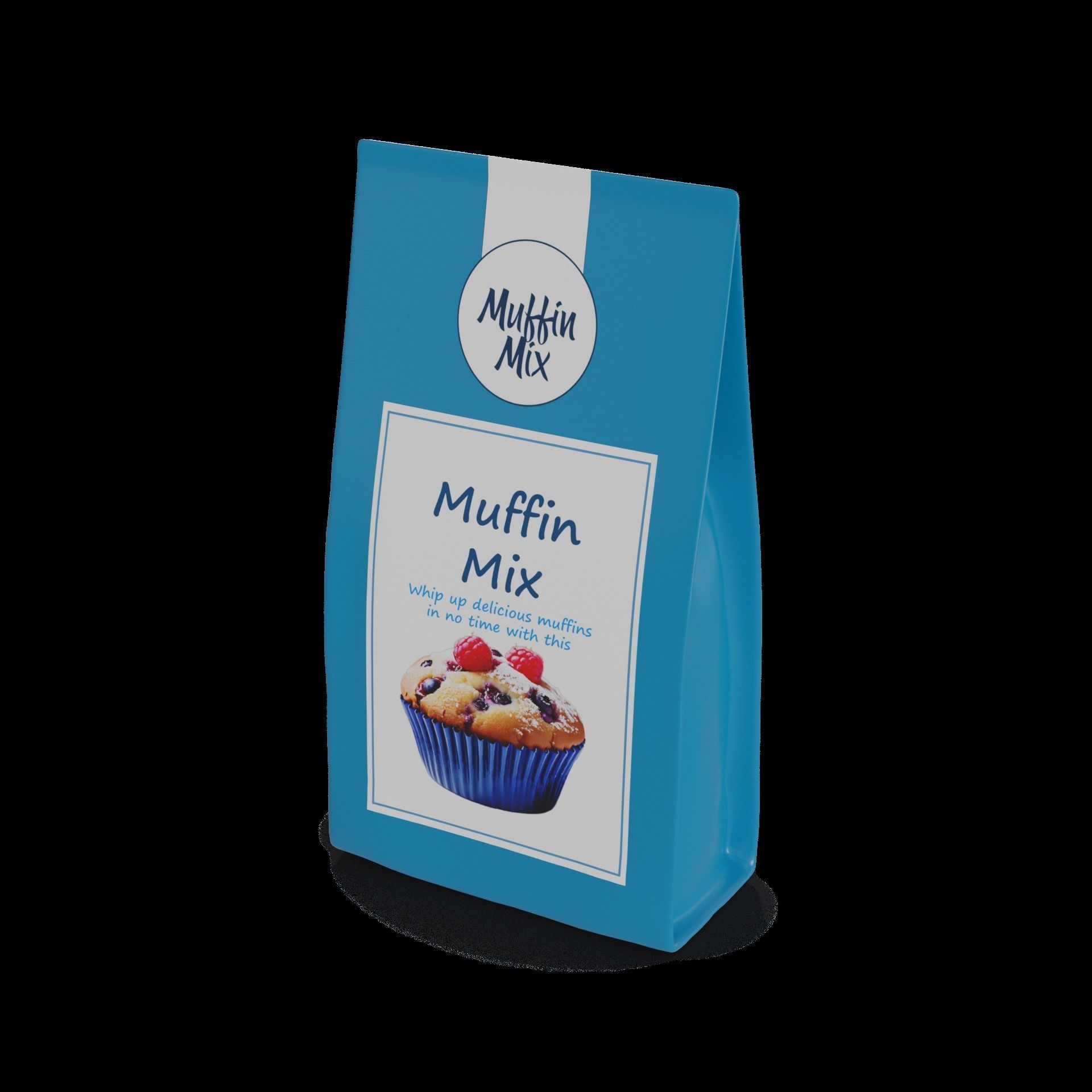 Flour mixes Muffin Mix Low-poly 3D model_1