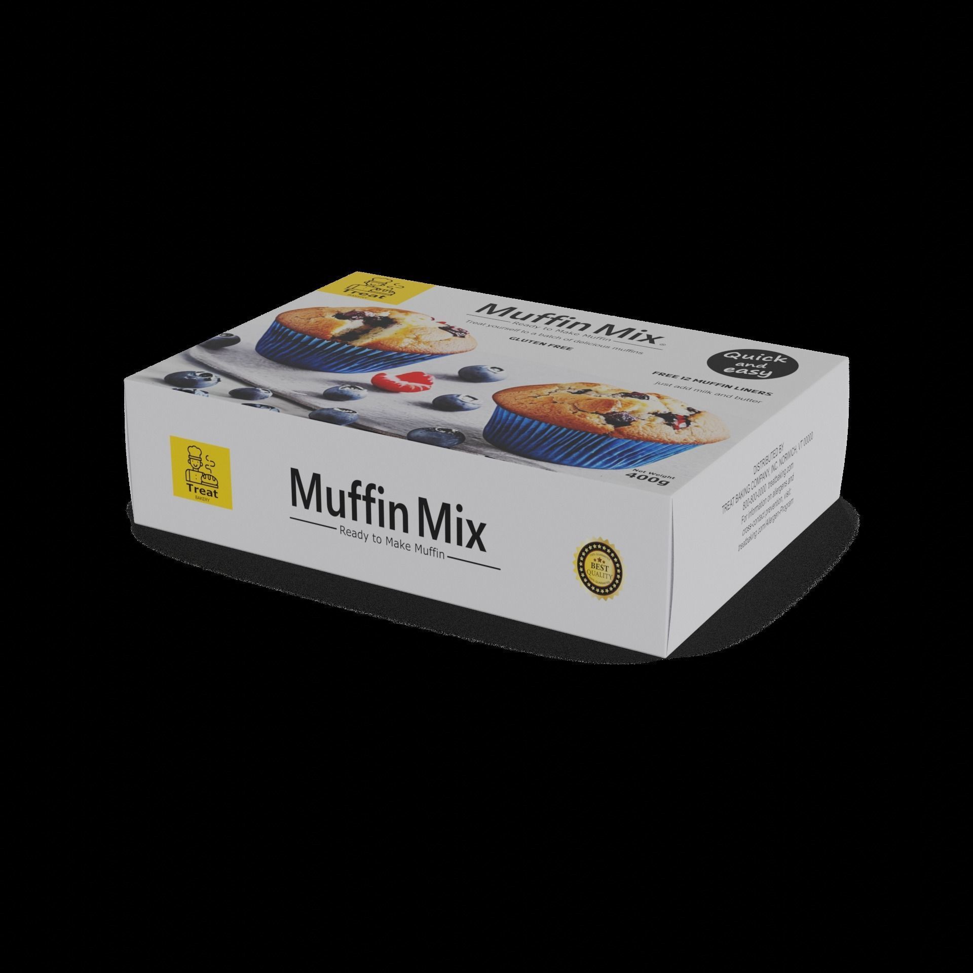 Flour mixes Muffin Mix Low-poly 3D model_1