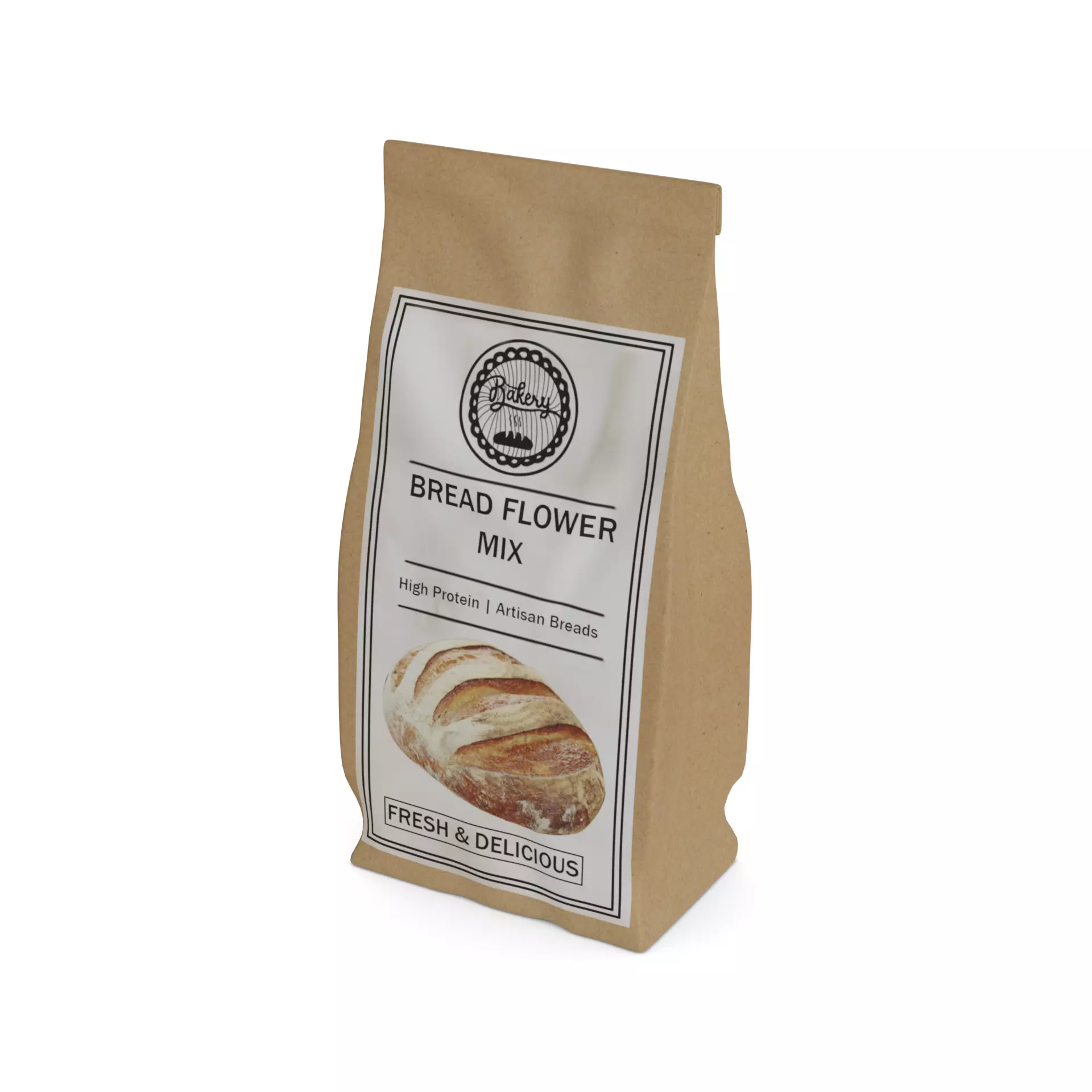 Flour mixes Bread Flour Mix 3D model_0