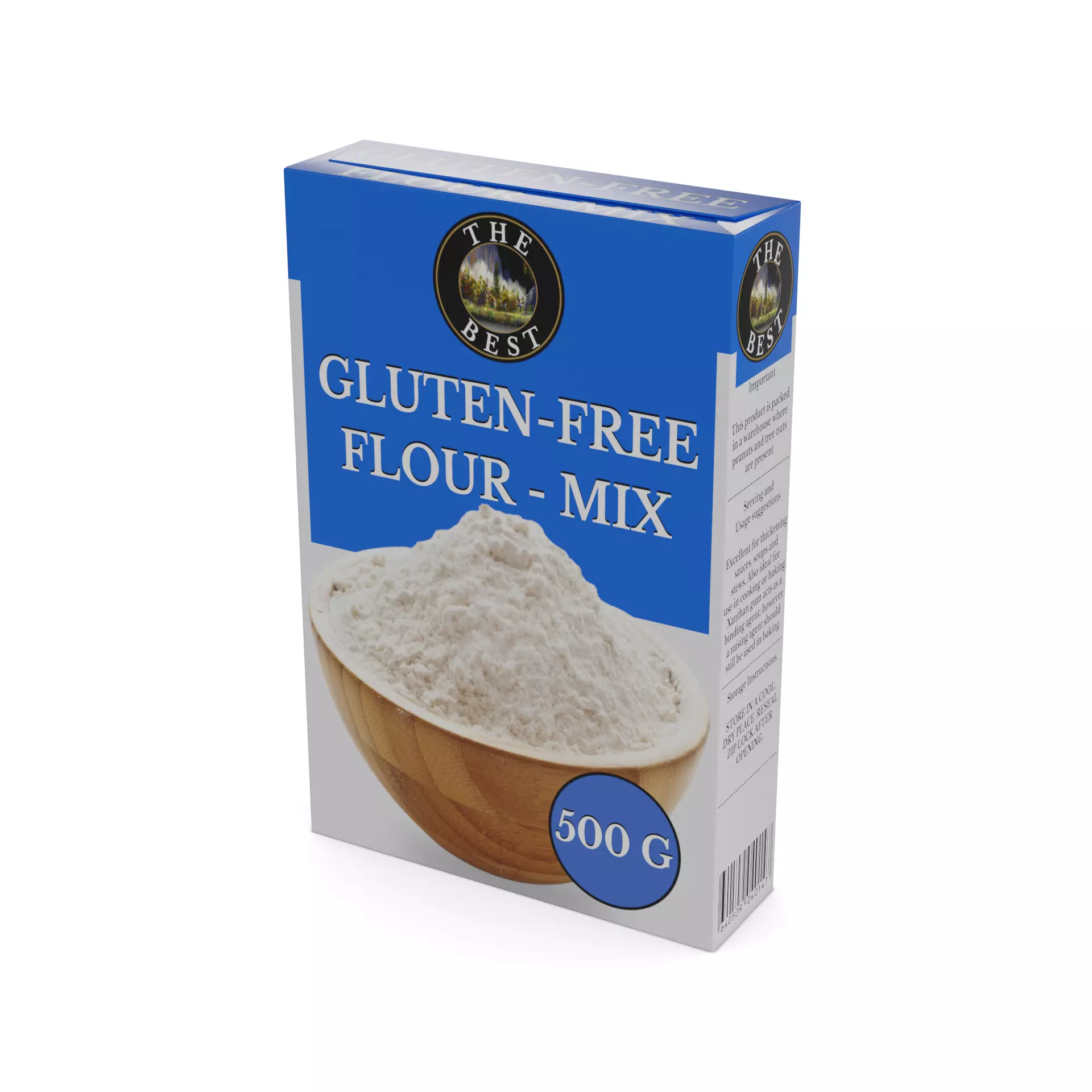 Flour mixes Gluten-Free Flour Mix Low-poly 3D model_0