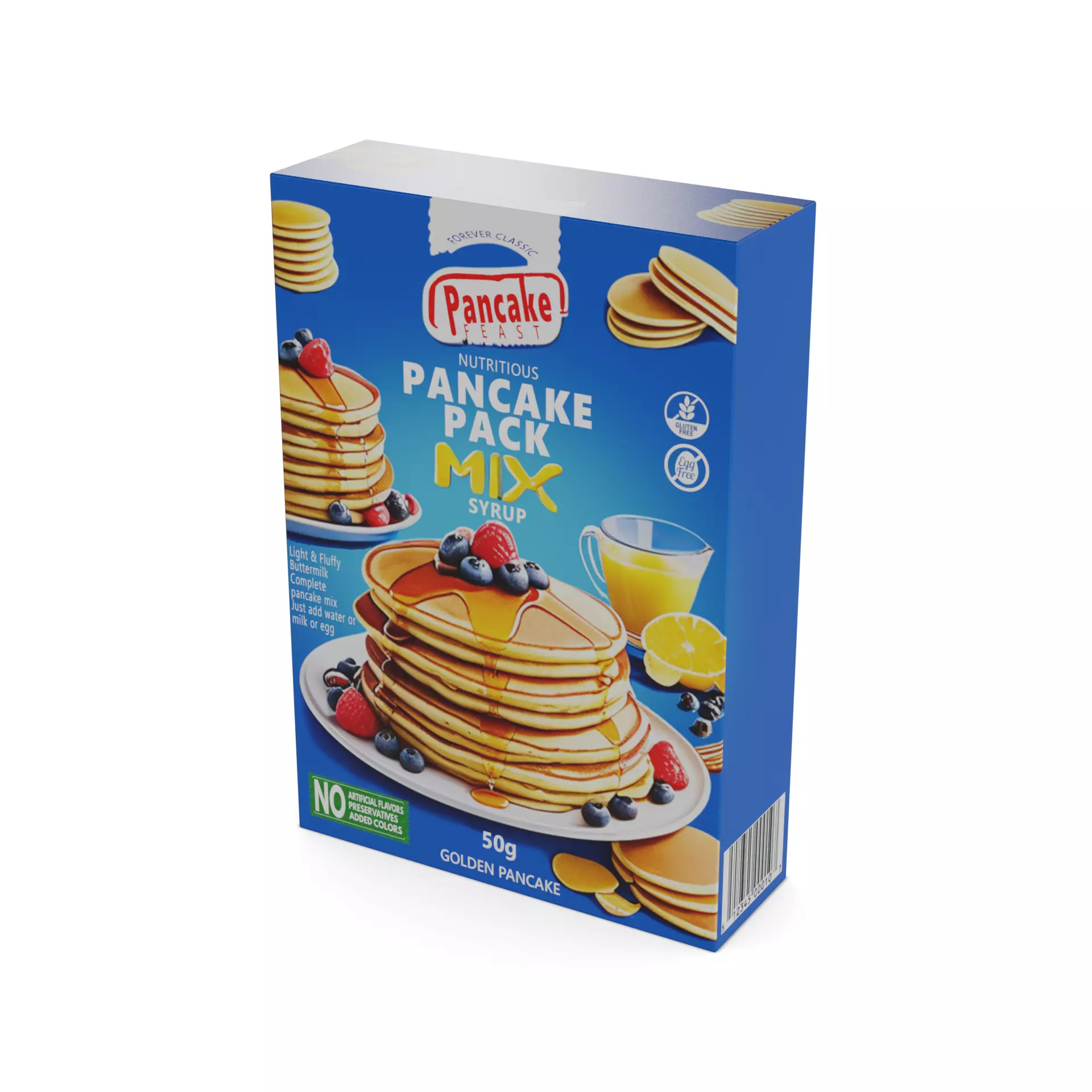 Flour mixes Pancake Mix Low-poly 3D model_0
