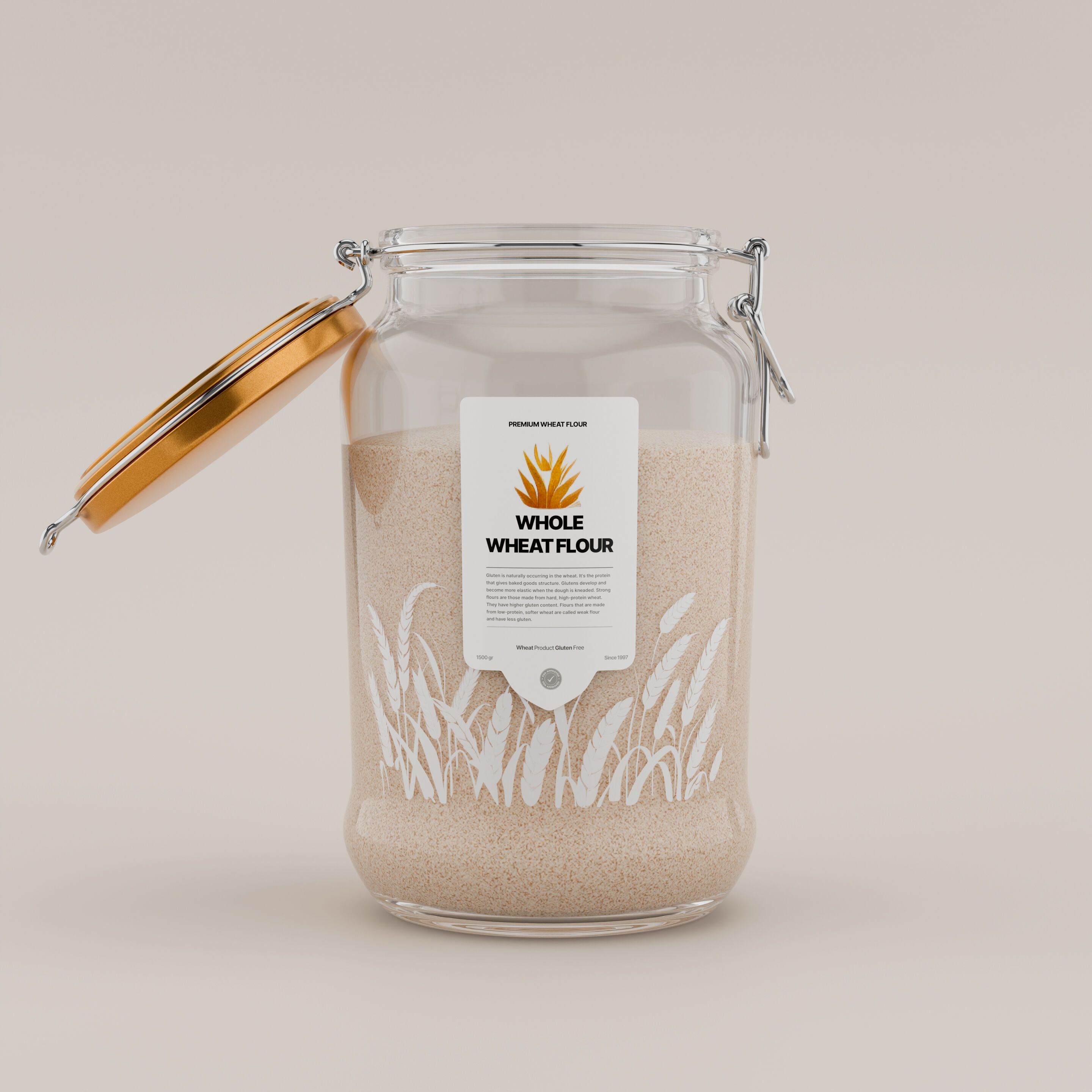 Wholemeal flour Wholemeal Flour 3D model_4