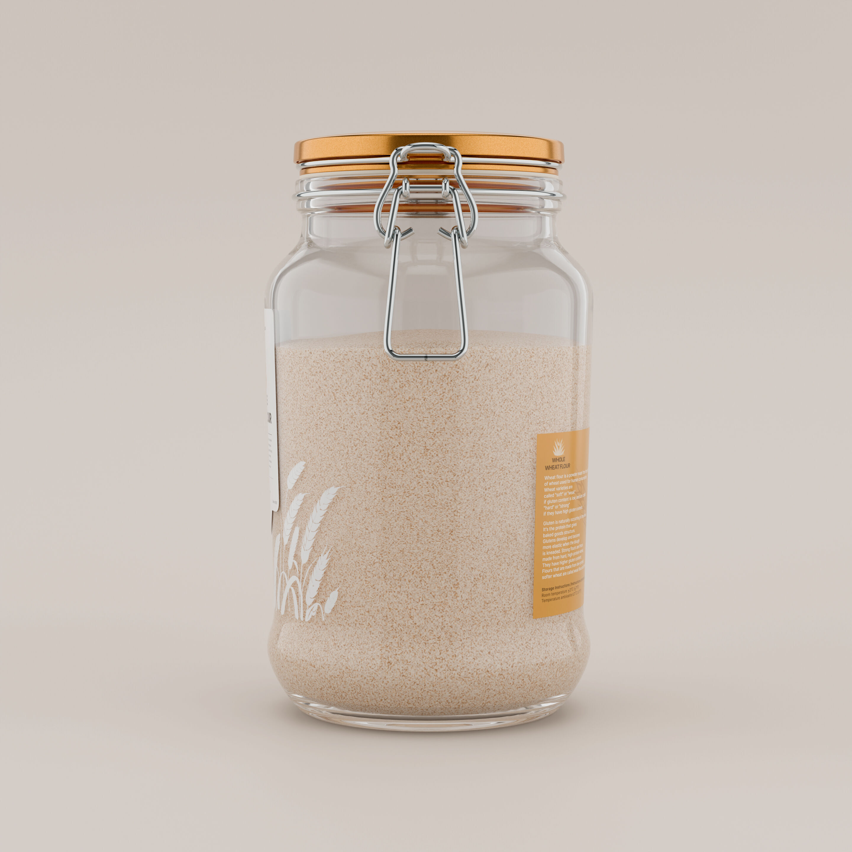 Wholemeal flour Wholemeal Flour 3D model_2