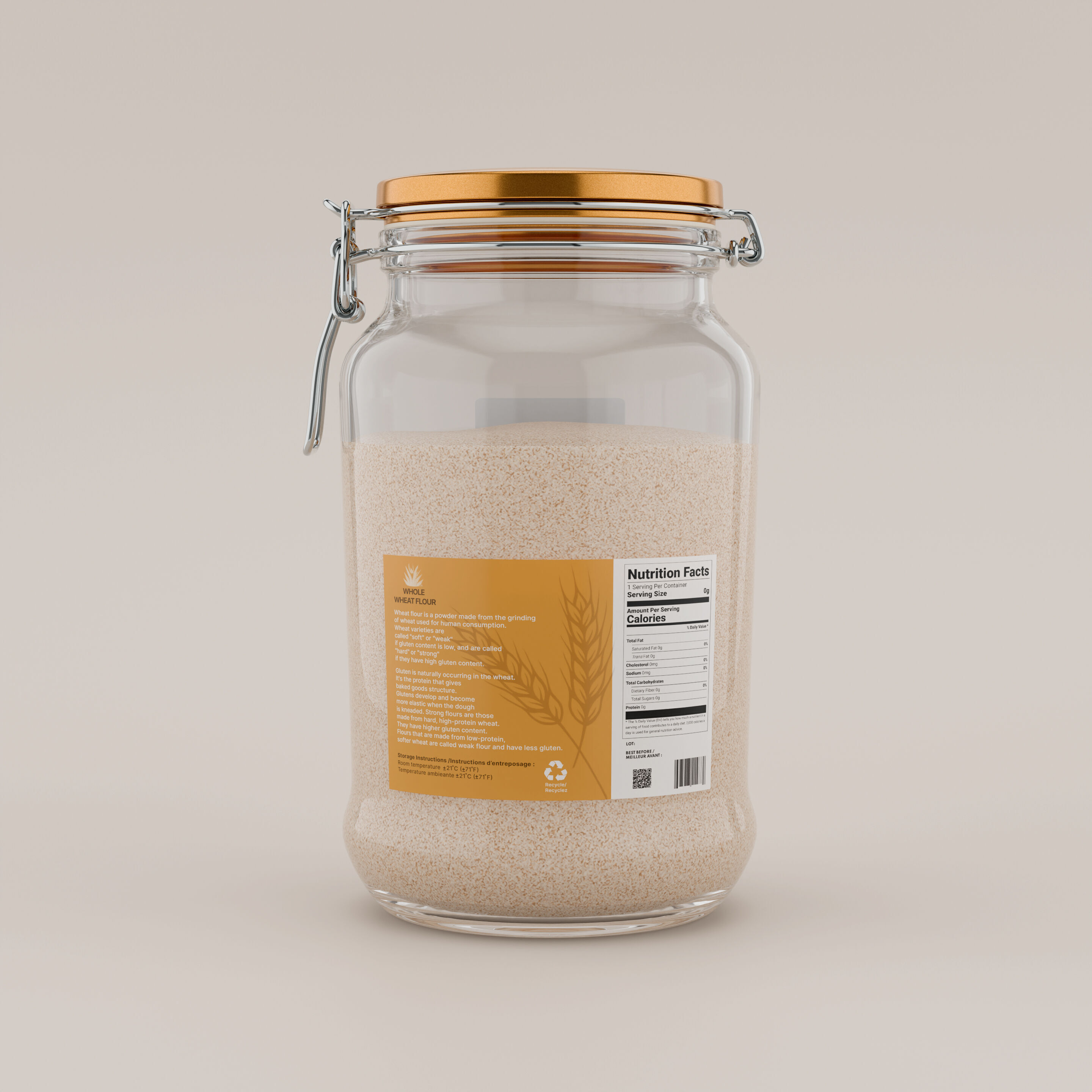 Wholemeal flour Wholemeal Flour 3D model_3