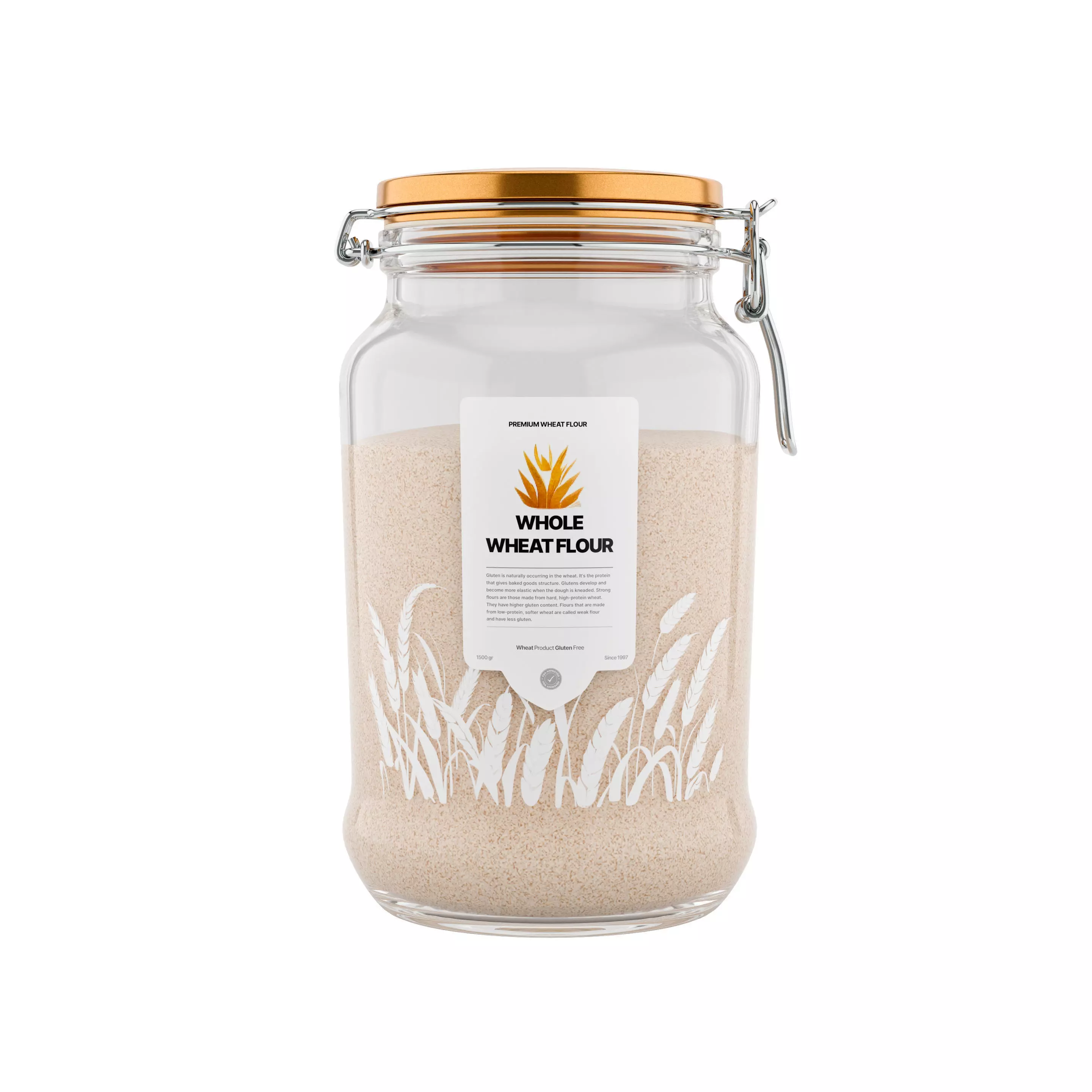 Wholemeal flour Wholemeal Flour 3D model_0