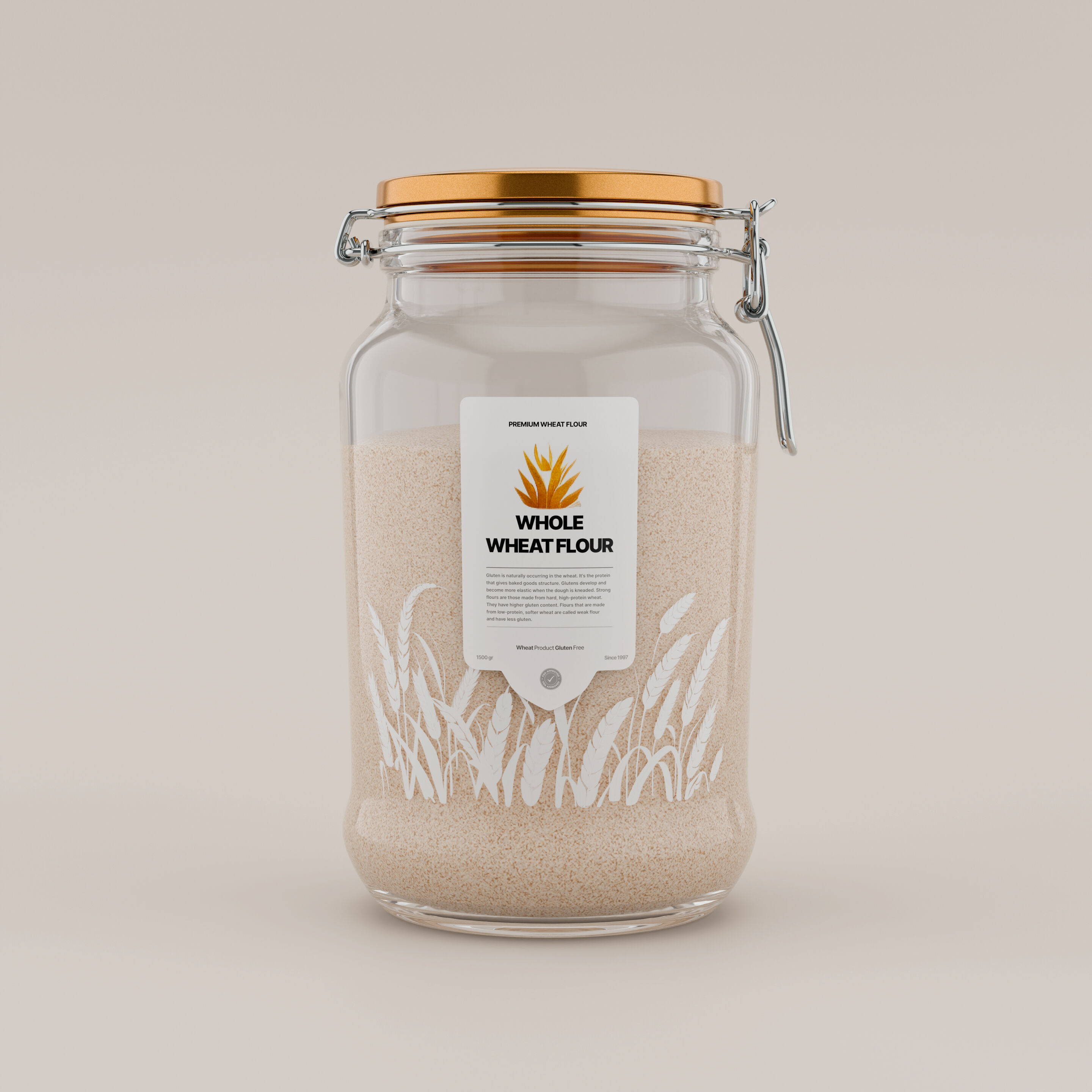 Wholemeal flour Wholemeal Flour 3D model_1