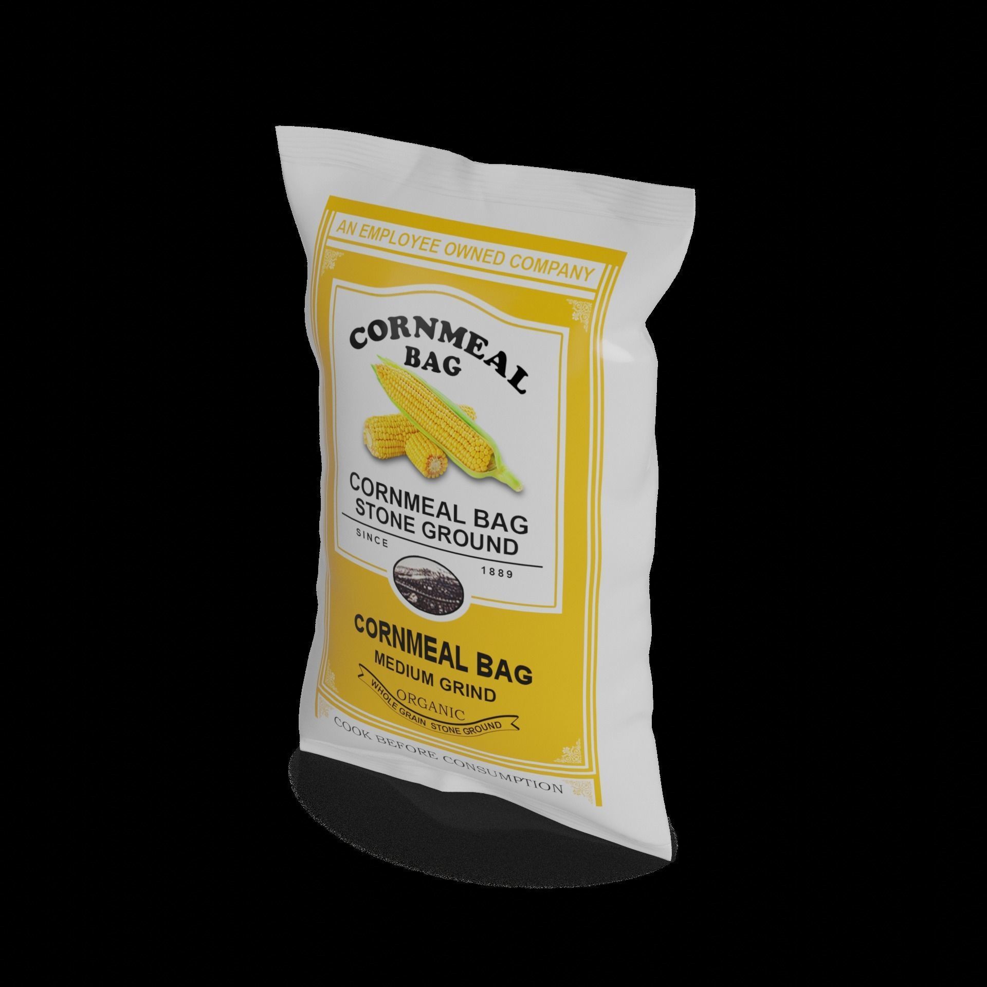 Other flour Cornmeal Low-poly 3D model_1