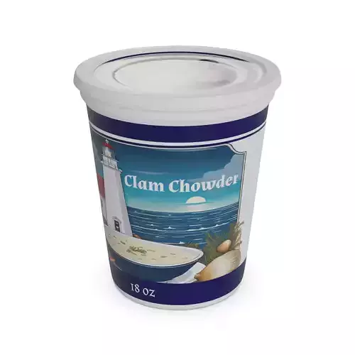 Soups and broths Clam Chowder 3D model