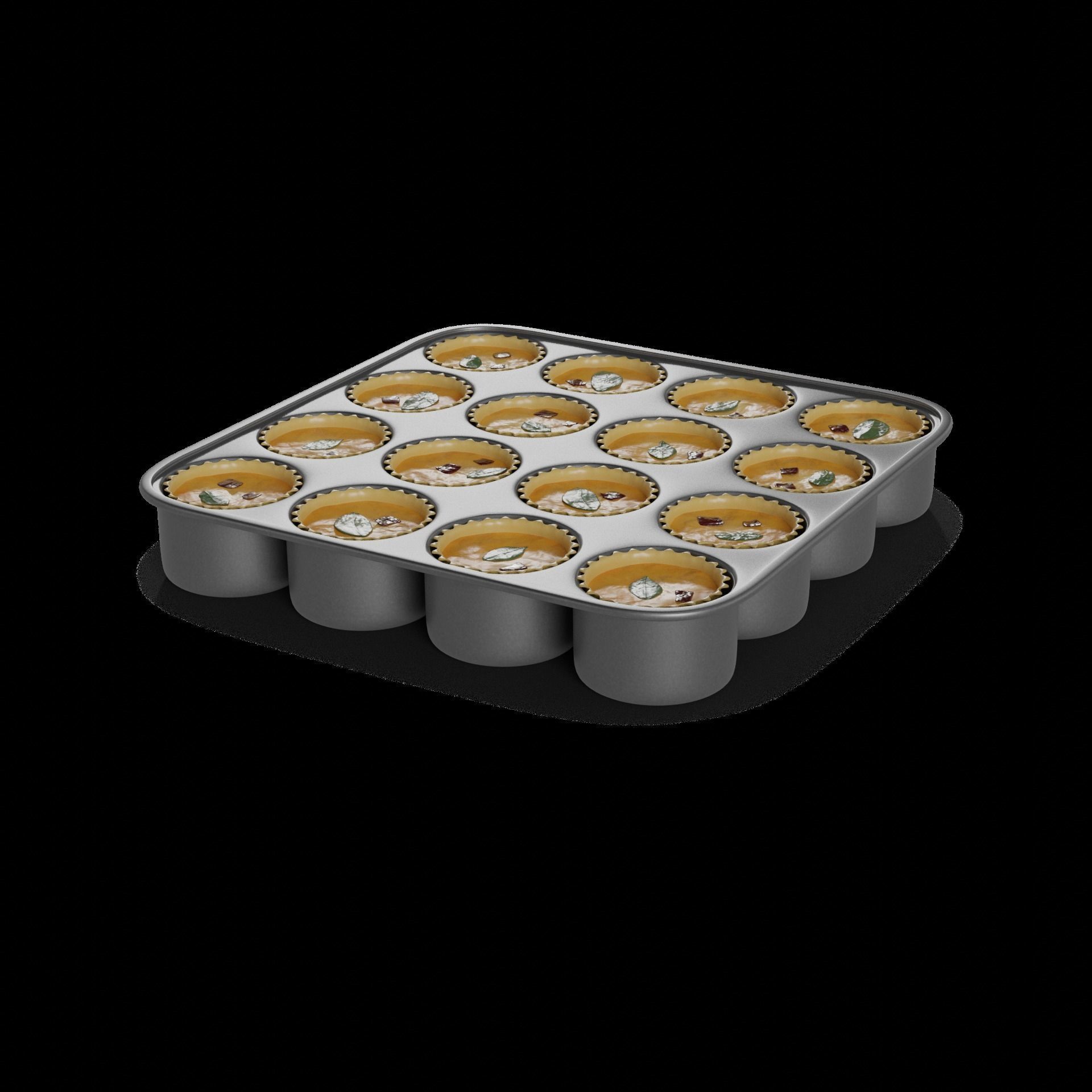 Snacks Mini Quiches 3D model_1