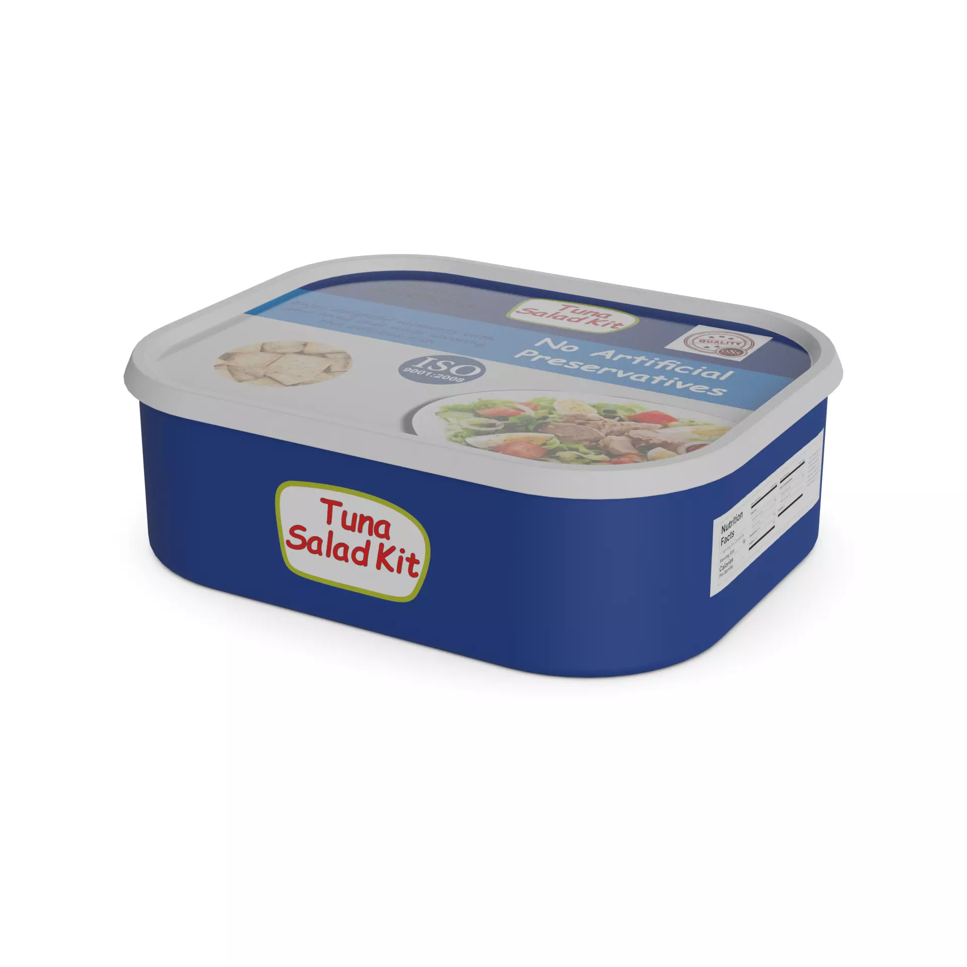 Snacks Tuna Salad Kit Low-poly 3D model_0