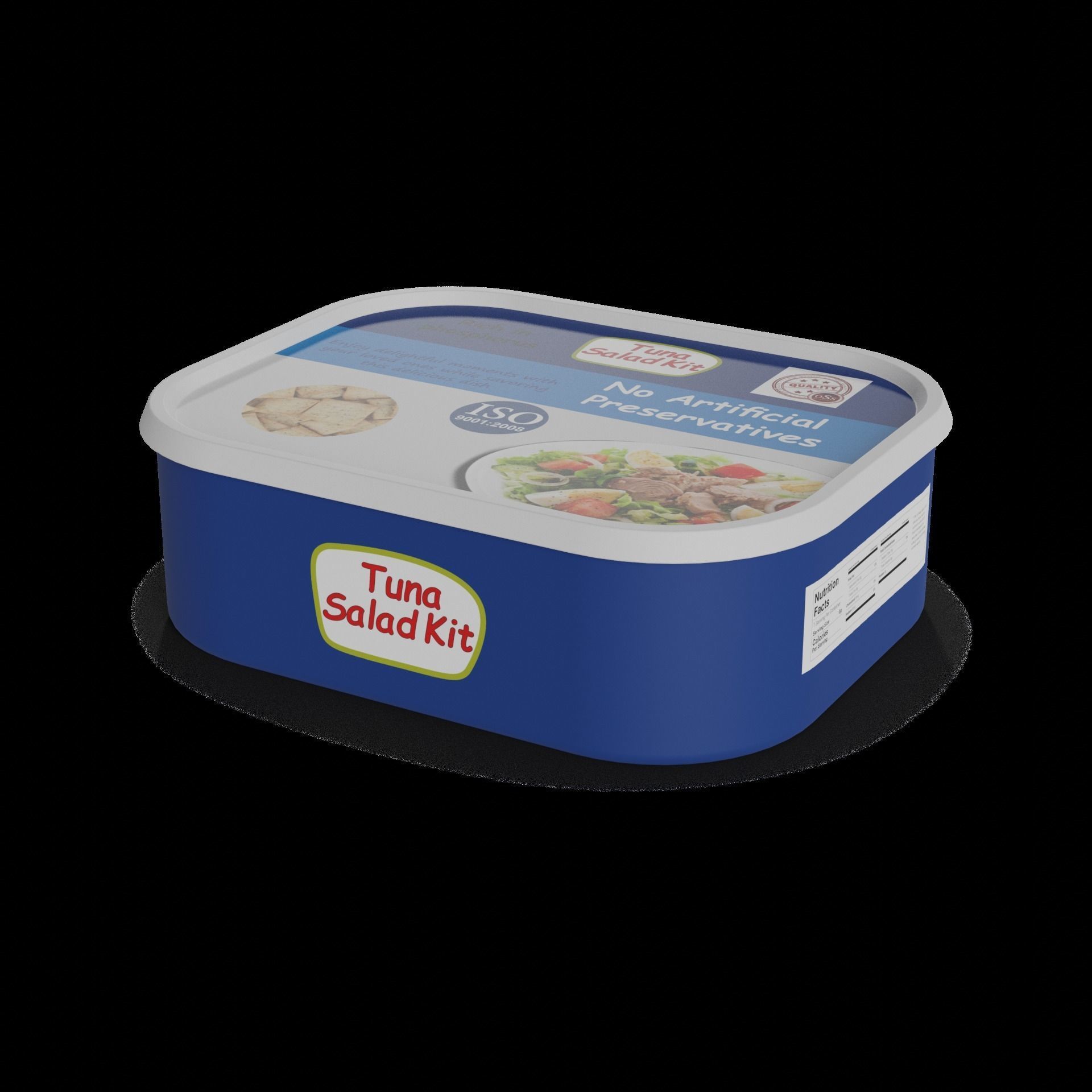 Snacks Tuna Salad Kit Low-poly 3D model_1