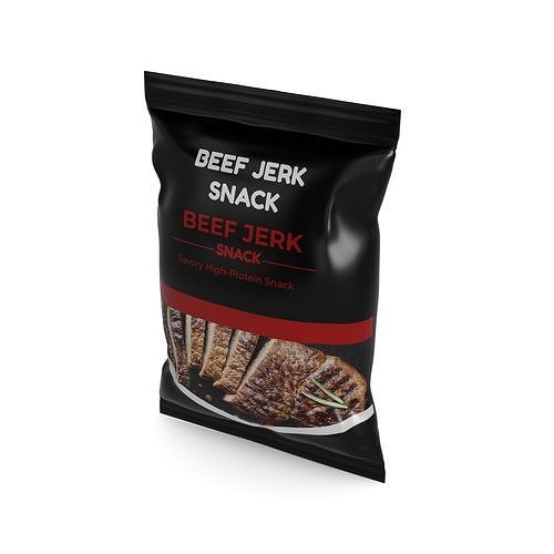 Snacks Beef Jerky 3D model