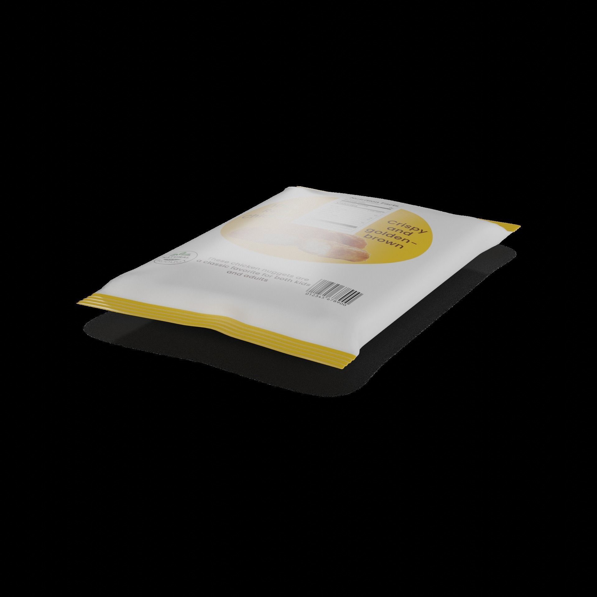 Snacks Chicken Nuggets Low-poly 3D model_1