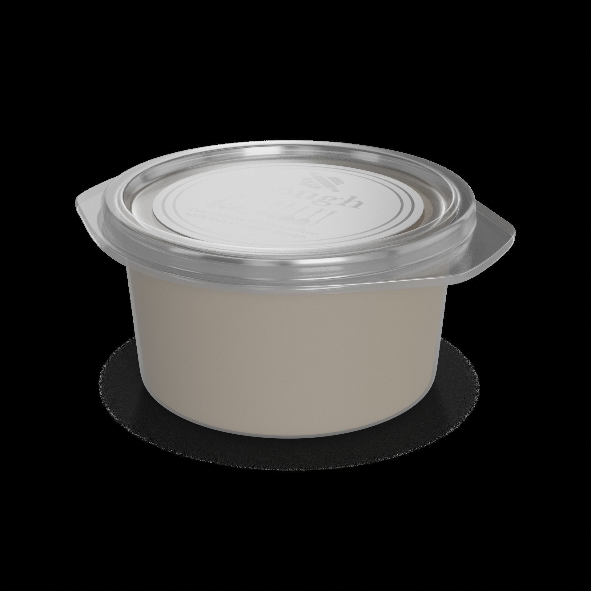 Fresh pasta dumplings and dough Dough 3D model_1