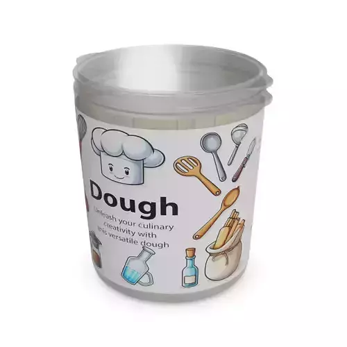 Fresh pasta dumplings and dough Dough 3D model