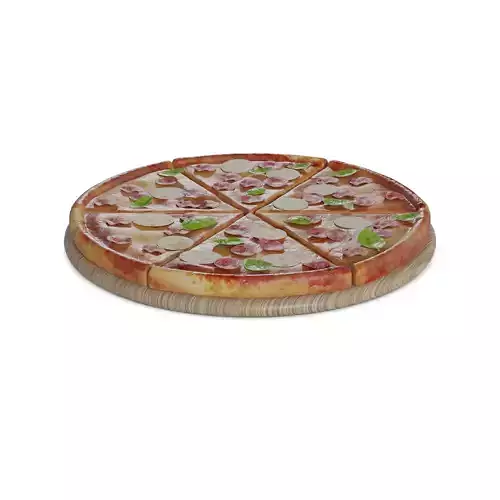 Pasties dumplings and pizzas Meat Feast Pizza 3D model Pasties dumplings and pizzas Meat Feast Pizza 3D model