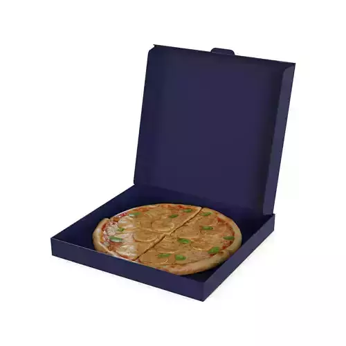 Pasties dumplings and pizzas Four Cheese Pizza 3D model