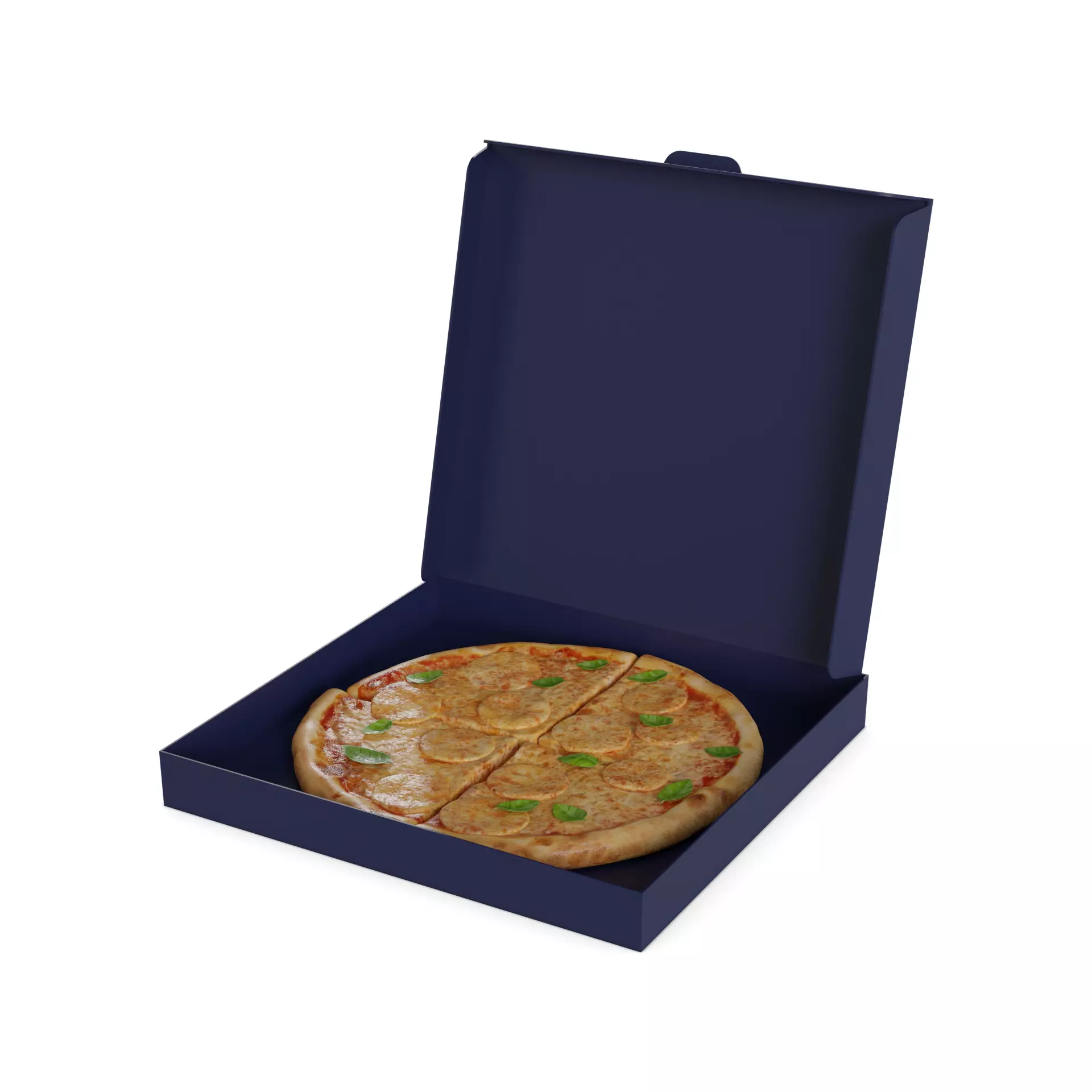 Pasties dumplings and pizzas Four Cheese Pizza 3D model_0